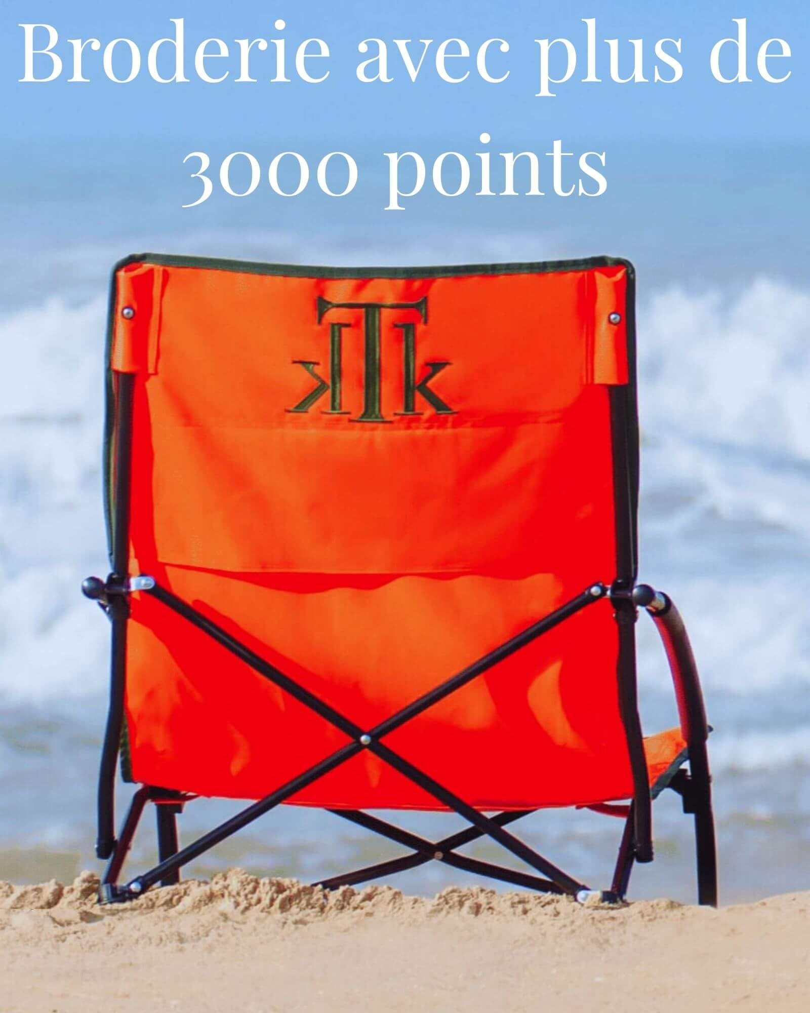 kTk KONTIKI Chaise de Plage Pliante Premium 2,7 kg avec Sac | Élégant, Confortable et ultraléger | Chaises de Jardin, de Camping et de Piscine | Chaise de Jardin Orange Fluo
