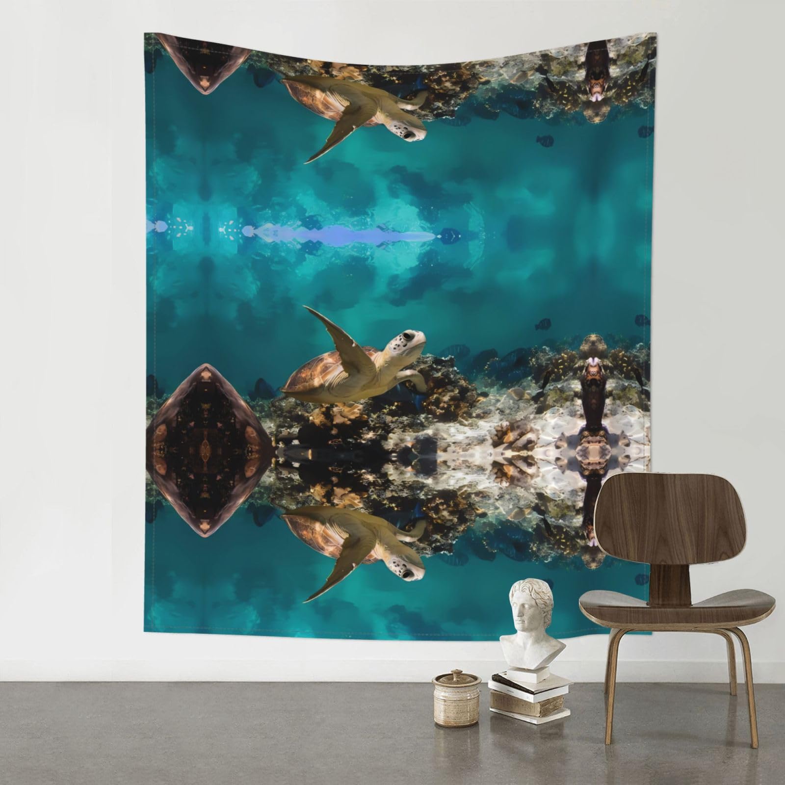 YYHHAOFA Sea Turtle Prints 60x51in Wall Tapestry Boho Chic Dorm Decor & Beach Throw Blanket