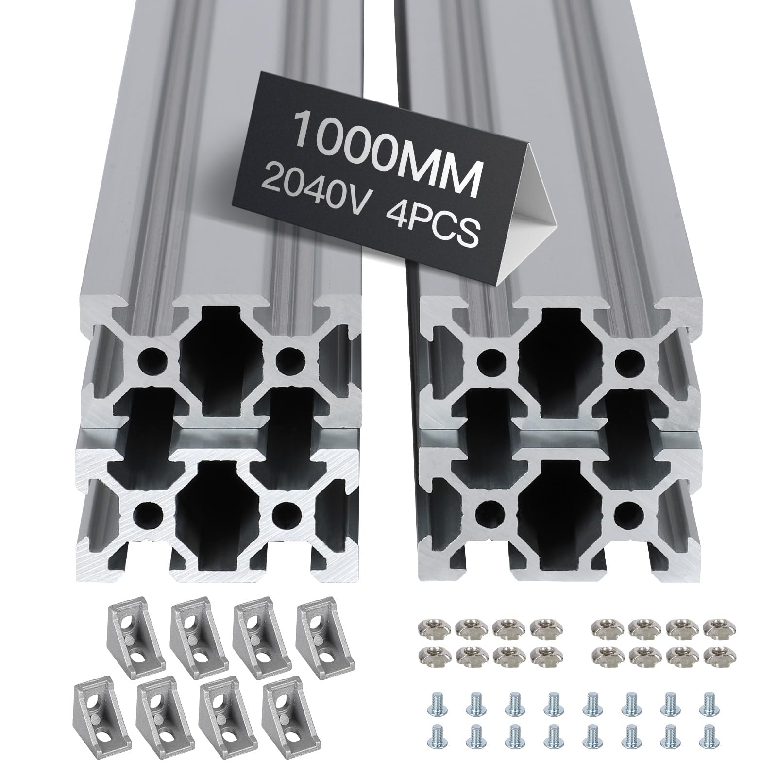 8pcs 1000mm 2040 V-Slot Extrusion Aluminum Profile, Silver — Amazon image 19