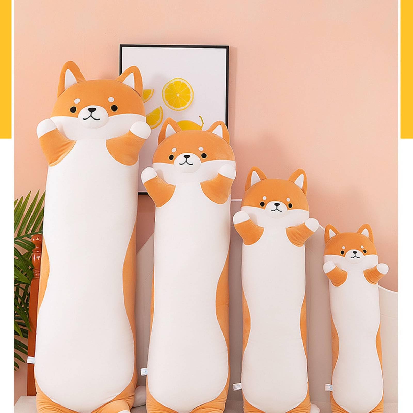 Kuscheltier Hund Sofakissen Plüschfigur Kissenpuppe Ergonomisch Und Vielseitig für Bett Sofa Kinderzimmer, 110 cm
