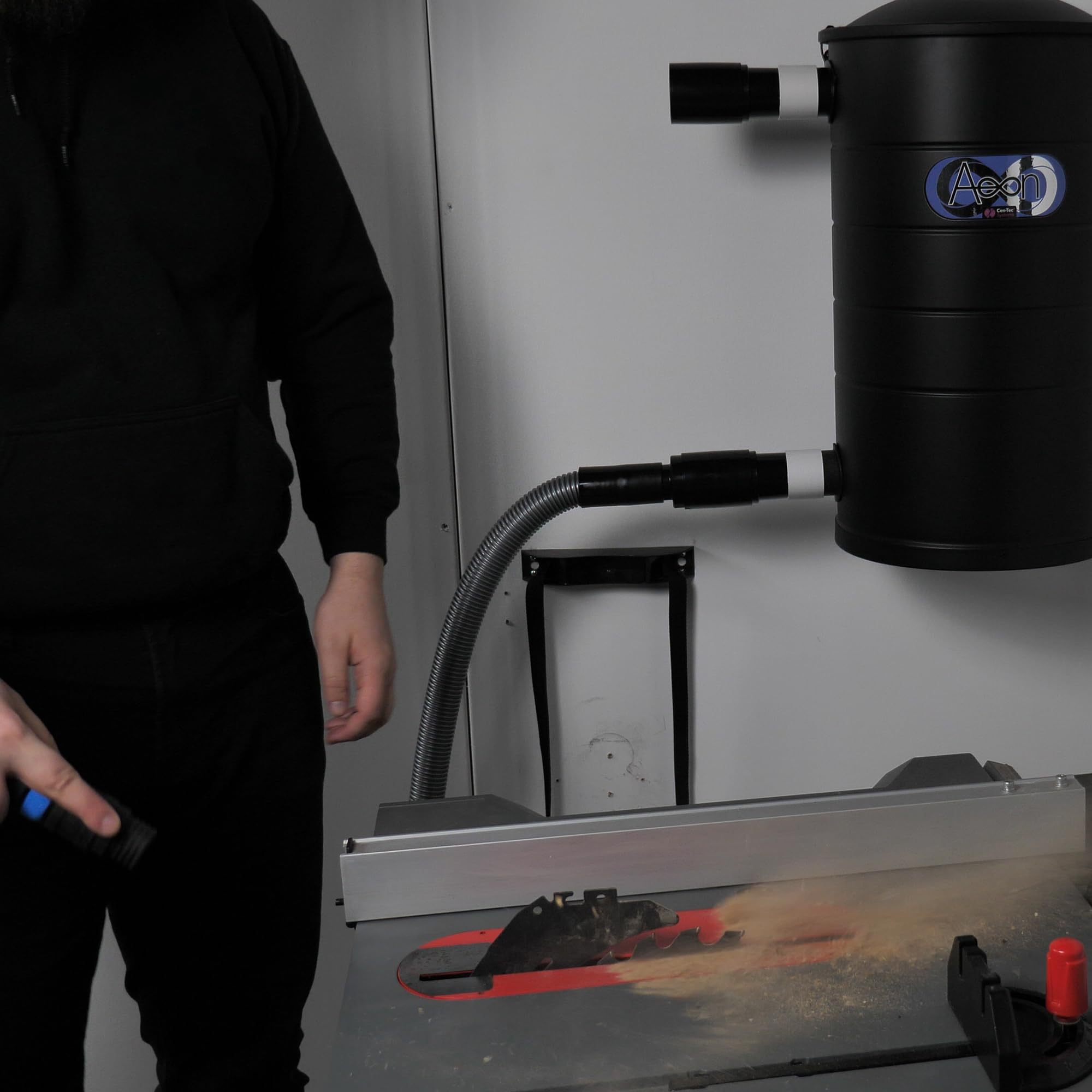 Cen-Tec Systems Aeon 7 Gallon Wall-Hung HEPA Commercial Vacuum with Air Blast Accessories for Car Cleaning and Detailing — view 7