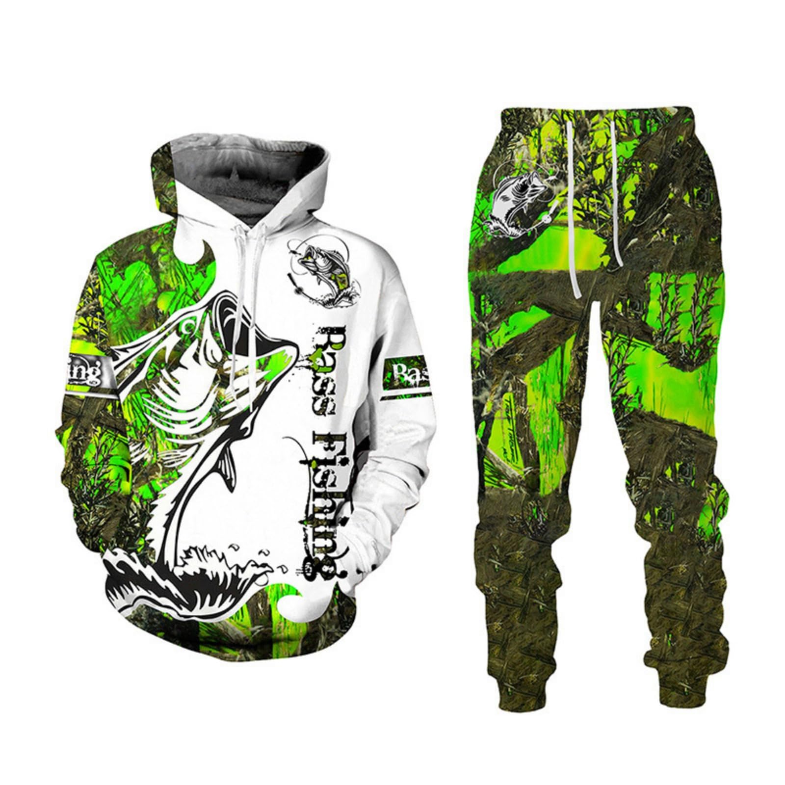 Lftegufkxs Men's S7 Tiger Jogging Suit Lion Tracksuit Oversized Tracksuit Hoodie Jogging Bottoms Sports Suit, 5XL