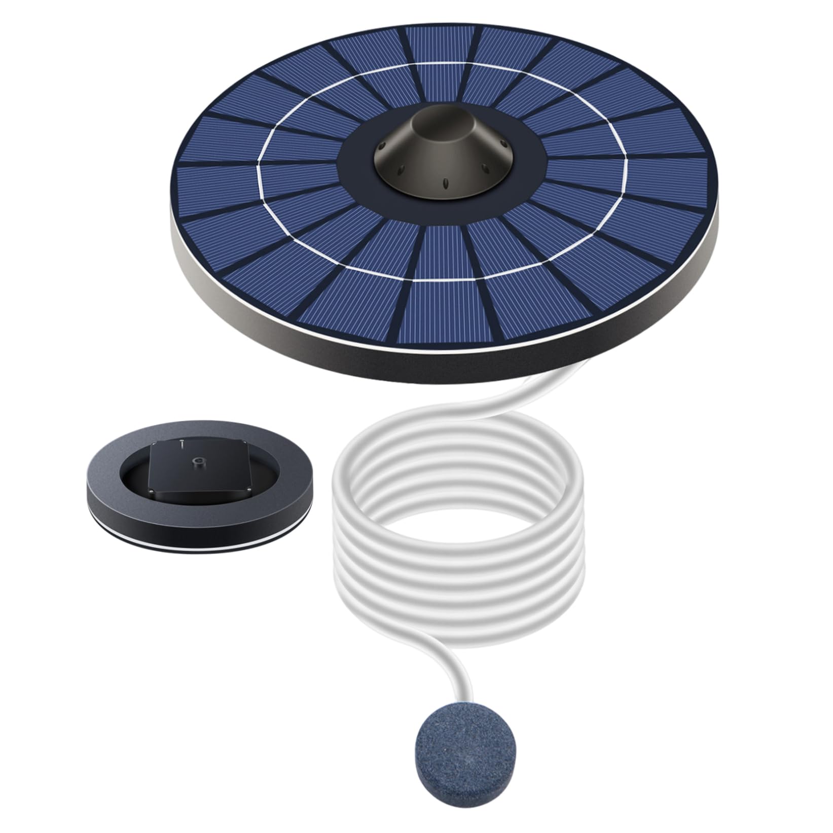 Pompa aeratore solare per laghetto, aeratore per laghetto galleggiante per esterni, ossigenatore per laghetti, pompa ad aria per laghetti, accessorio da giardino esterno