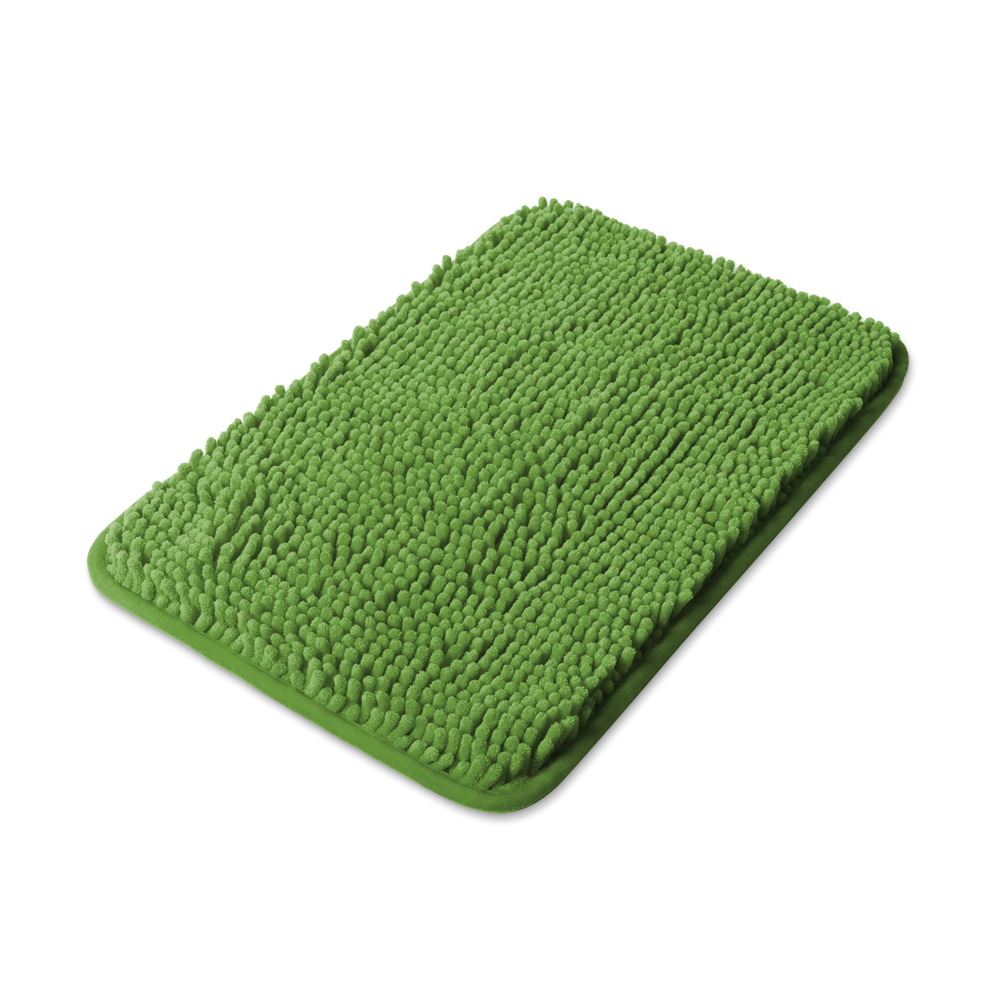 Yeaban Small Bathroom Rugs 12"x18" – Thick Chenille Bath Mats | Absorbent and Washable Bath Rug Non-Slip, Plush and Soft Rugs for Bathroom, Shower, Sink(Forest Green) — image 1