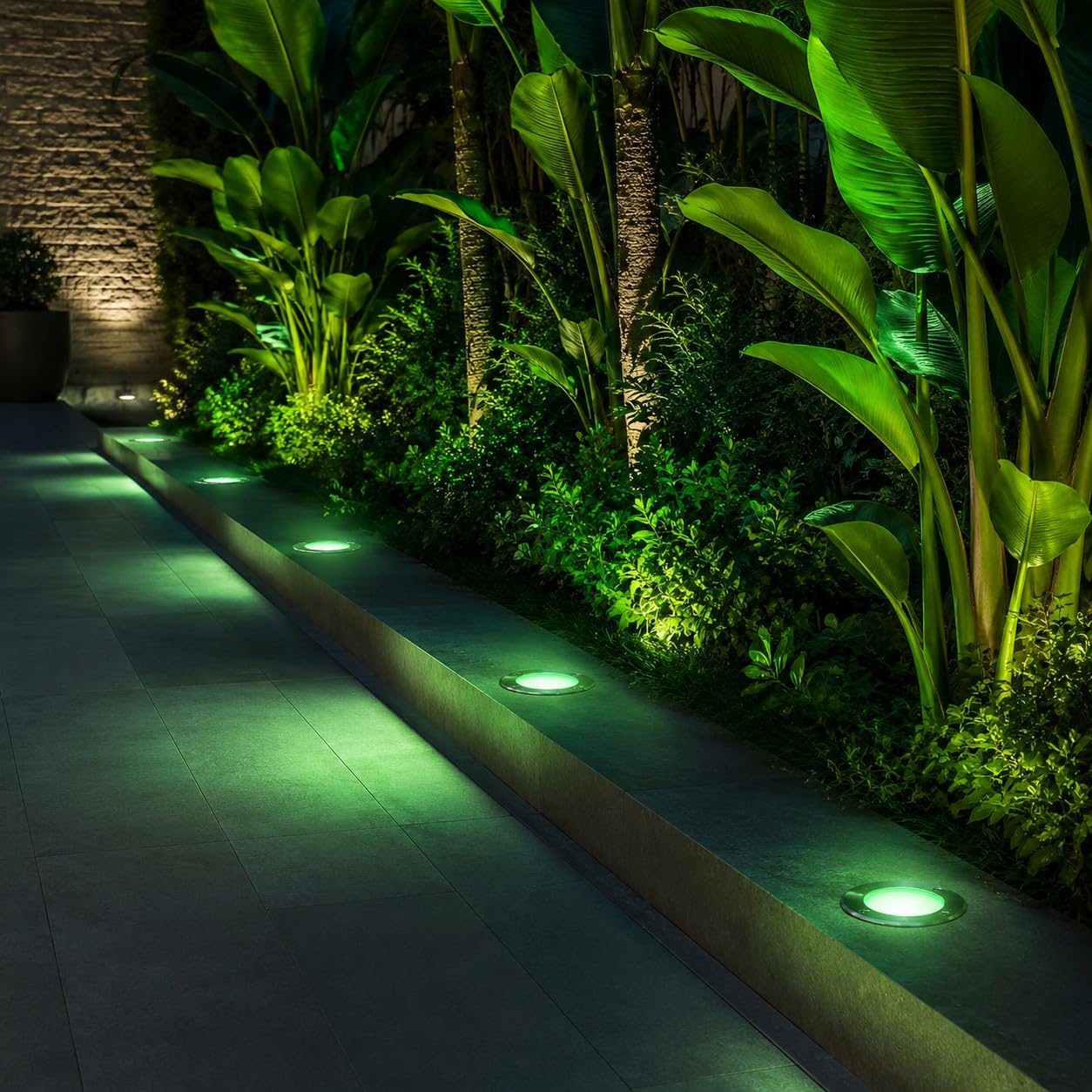 Partenopea Kit 10 Faretti Segnapasso LED Calpestabili 10W 230V GU10 da Incasso IP65 Impermeabili Acciaio Inox per Esterno Viali Giardino Sentieri Pavimento Carrabile Illuminazione Outdoor