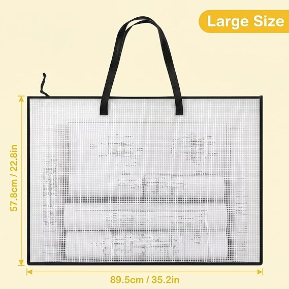 A1 Art Folder Portfolio Case, Professional Artwork Storage Solution, Large Size Art Folder for Artists and Students, 57.8x89.5cm A1 Portfolio Organisation