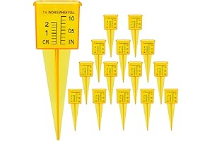 Yellow Sprinkler Rain Gauge - 10 Pack
