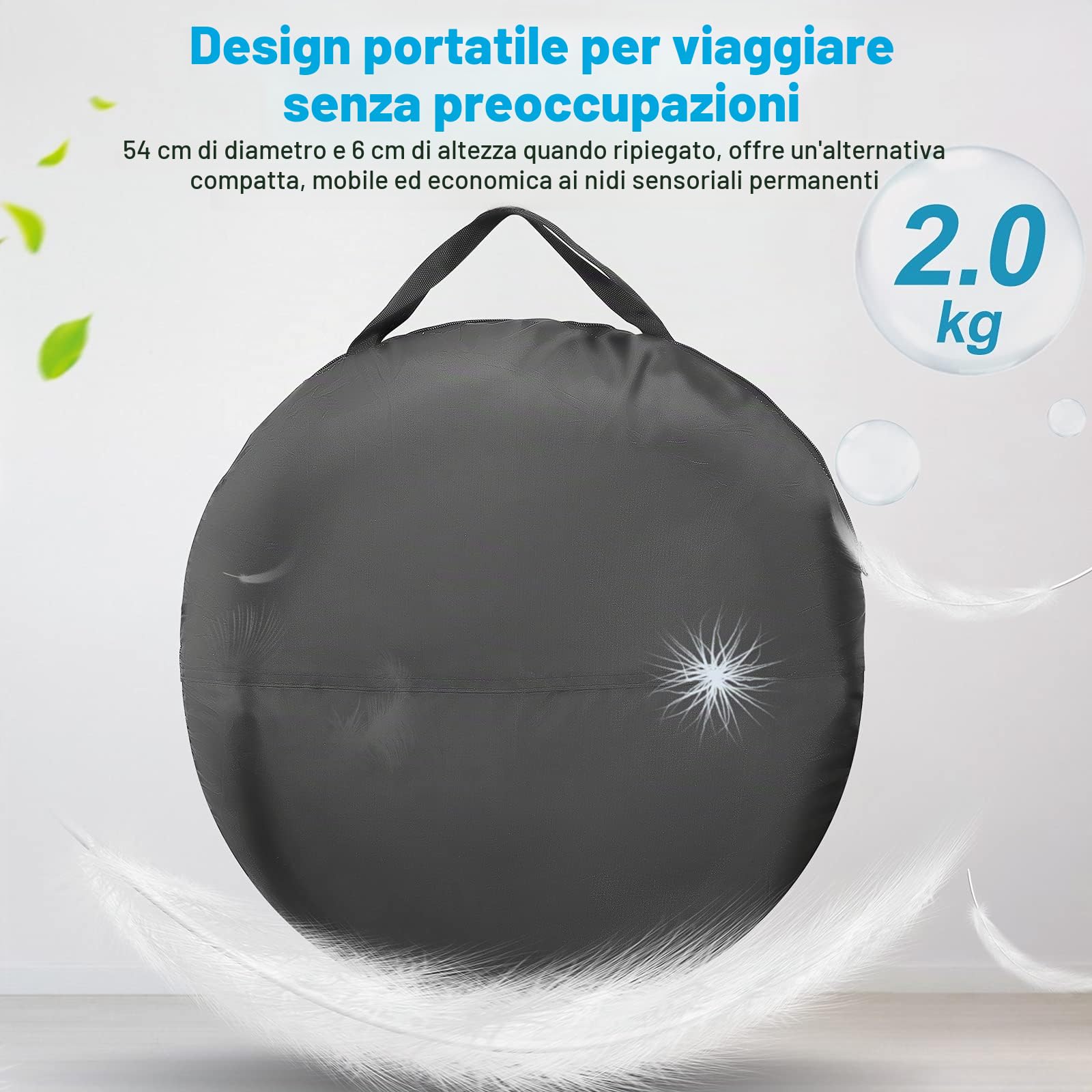 110CM Tenda per bambini da Gioco Pop up Portatile Pieghevole tenda bambini dei Giochi per Interni ed Esterni per autism SPD Regalo Natale Compleanno