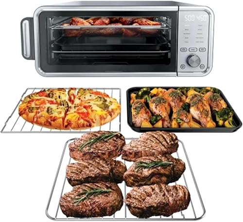 Miniatura 7 de Ninja Flip - Horno tostador 10 en 1 y freidora de aire, horno de encimera de 17 cuartos de galón, 1800 W, hasta 500 F, freír al aire, asar al aire,
