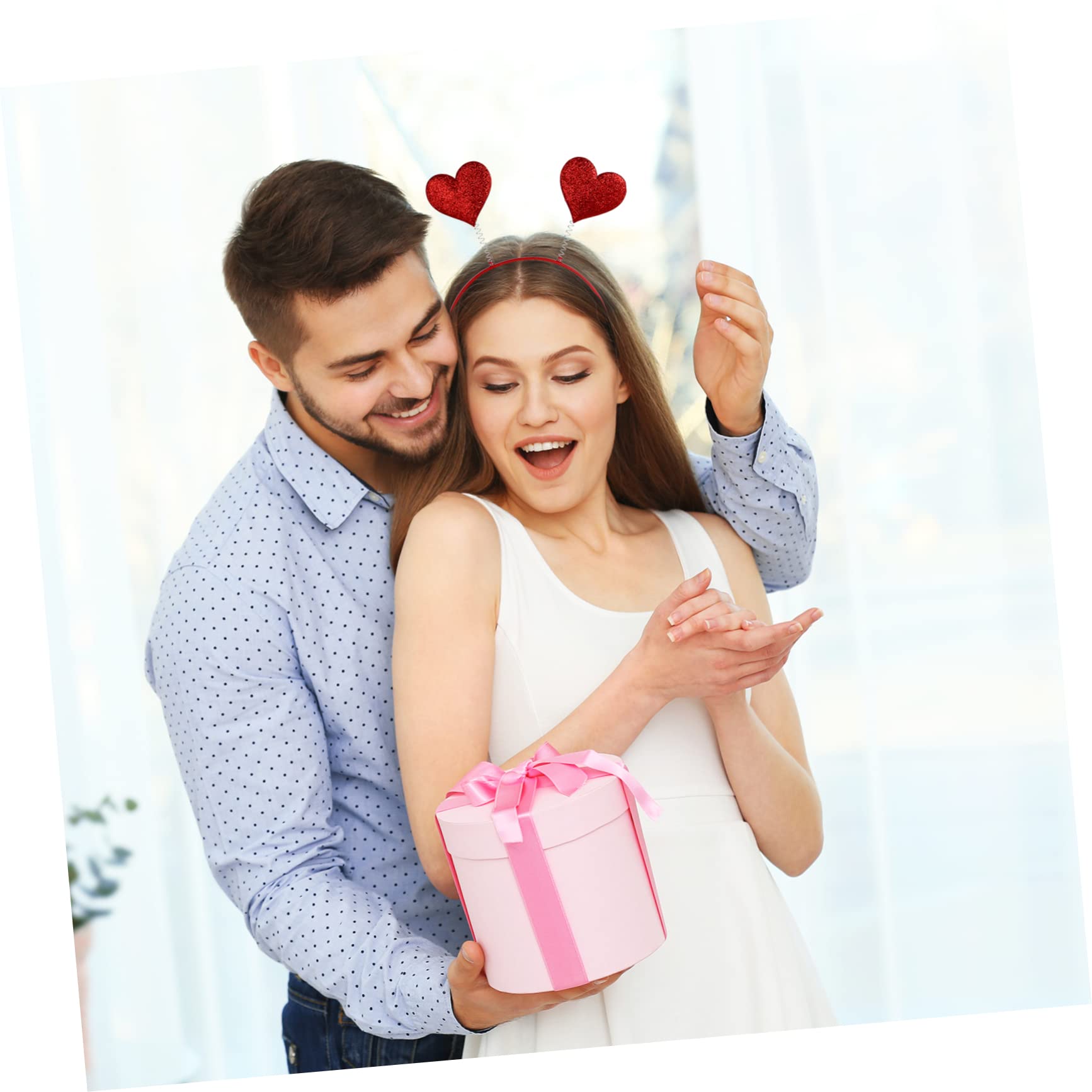 Healeved 18piezas Diadema De Corazón Para Mujeres Accesorios De Pelo Para Día De San Valentín Decoración De Fiesta Original Diseño Creativo y Cómodo