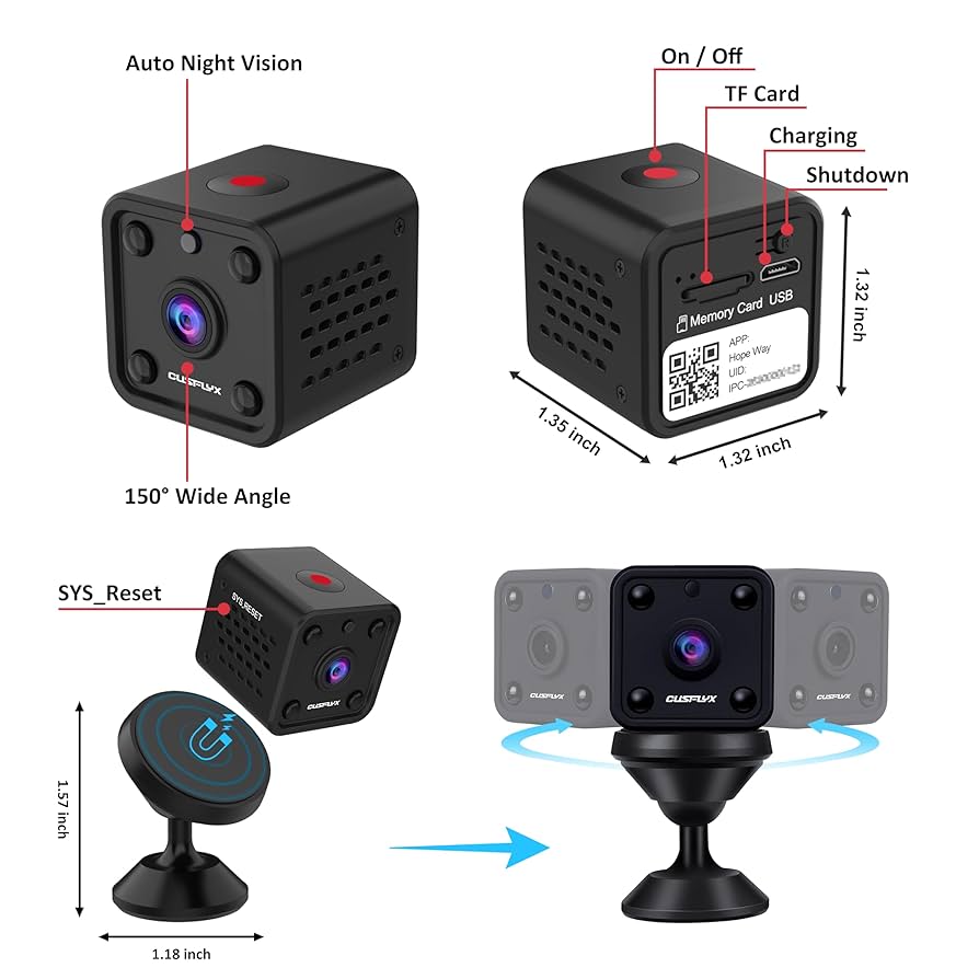 X6 Mini Pro WiFi Kamera