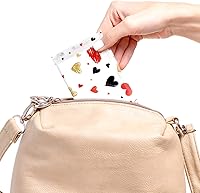 Vista 5 de Eaasty Paquete de 50 pañuelos faciales de tamaño de viaje, 3 capas de papel, mini pañuelos de boda para invitados, viajes, San Valentín, boda