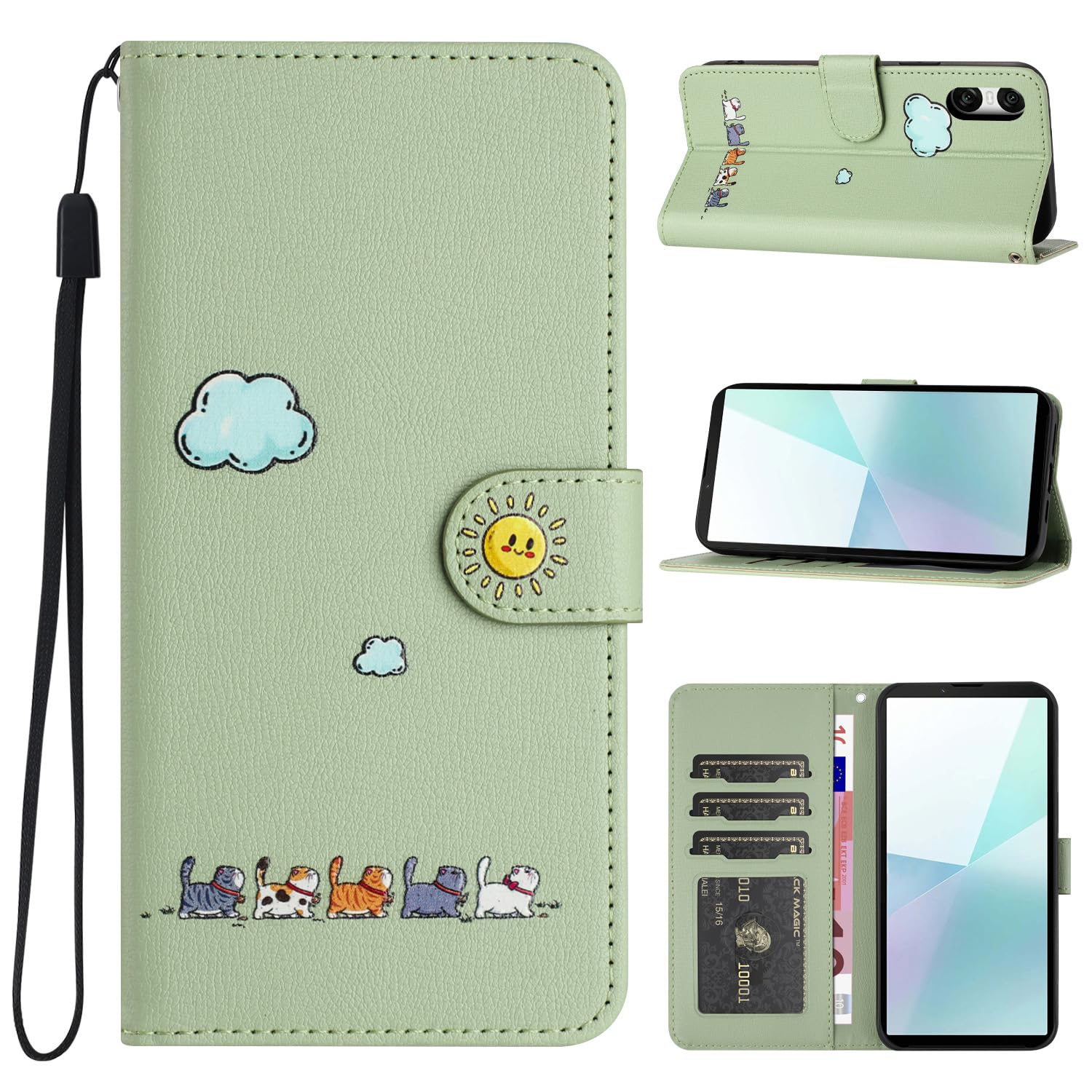 Amazon.co.jp: CASAFUNY Xperia 10 VI ケース 手帳型 おしゃれ カバー 