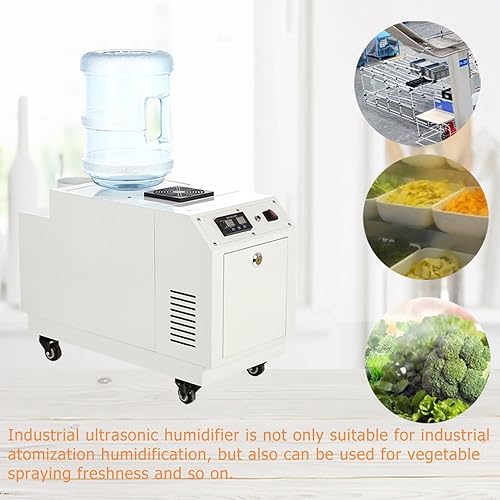 Miniatura 6 de Humidificador industrial 13.2 lbsh Humidificador ultrasónico de invernadero humidificador portátil continuo Cool Mist Maker comercial con agujero de