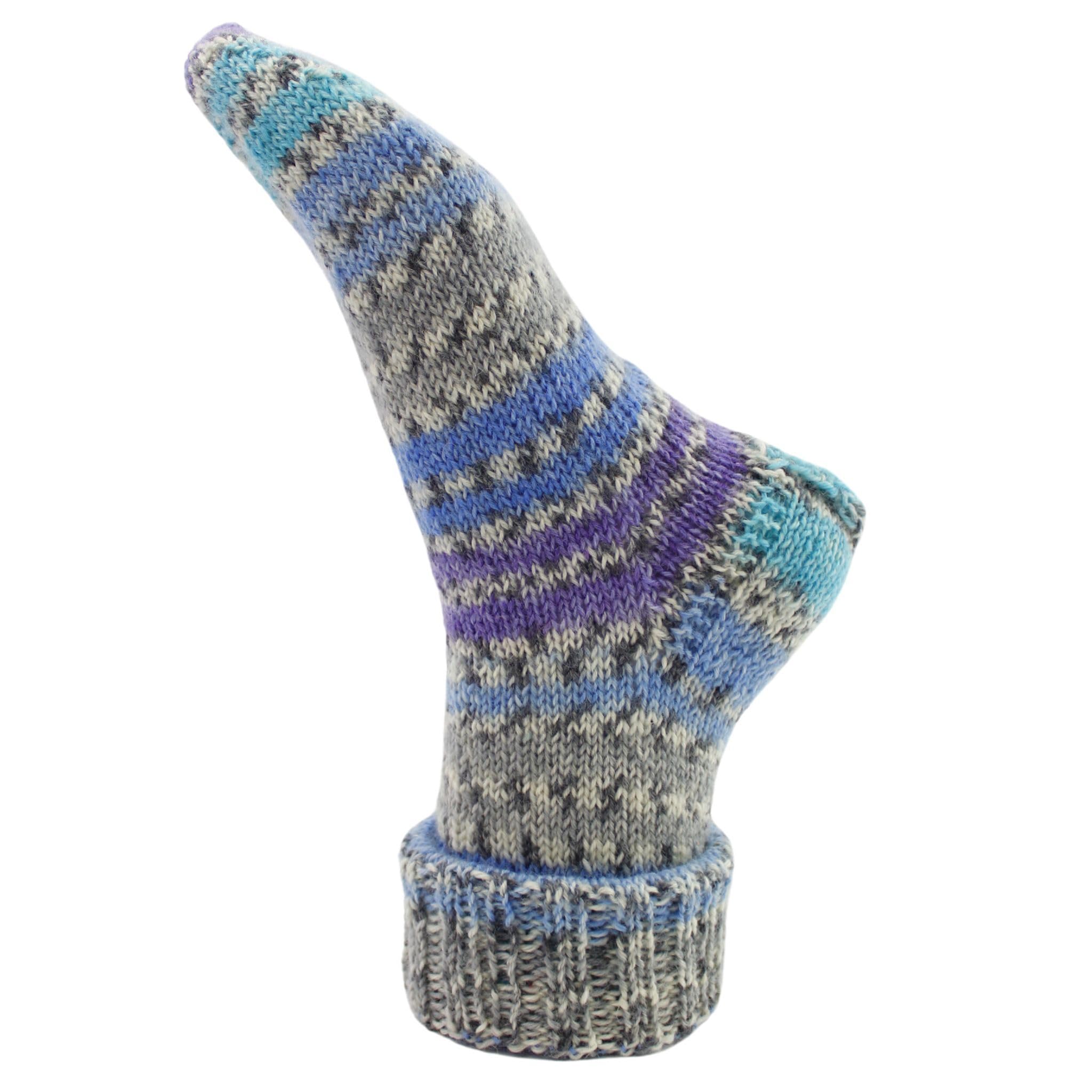 myboshi mysocks Merino, extra weiche 4-fädige Merino-Sockenwolle, 75% Schurwolle, 25% Polyamid, filzfrei, 100g, 420m Lila (Lavendel), 5 Knäuel