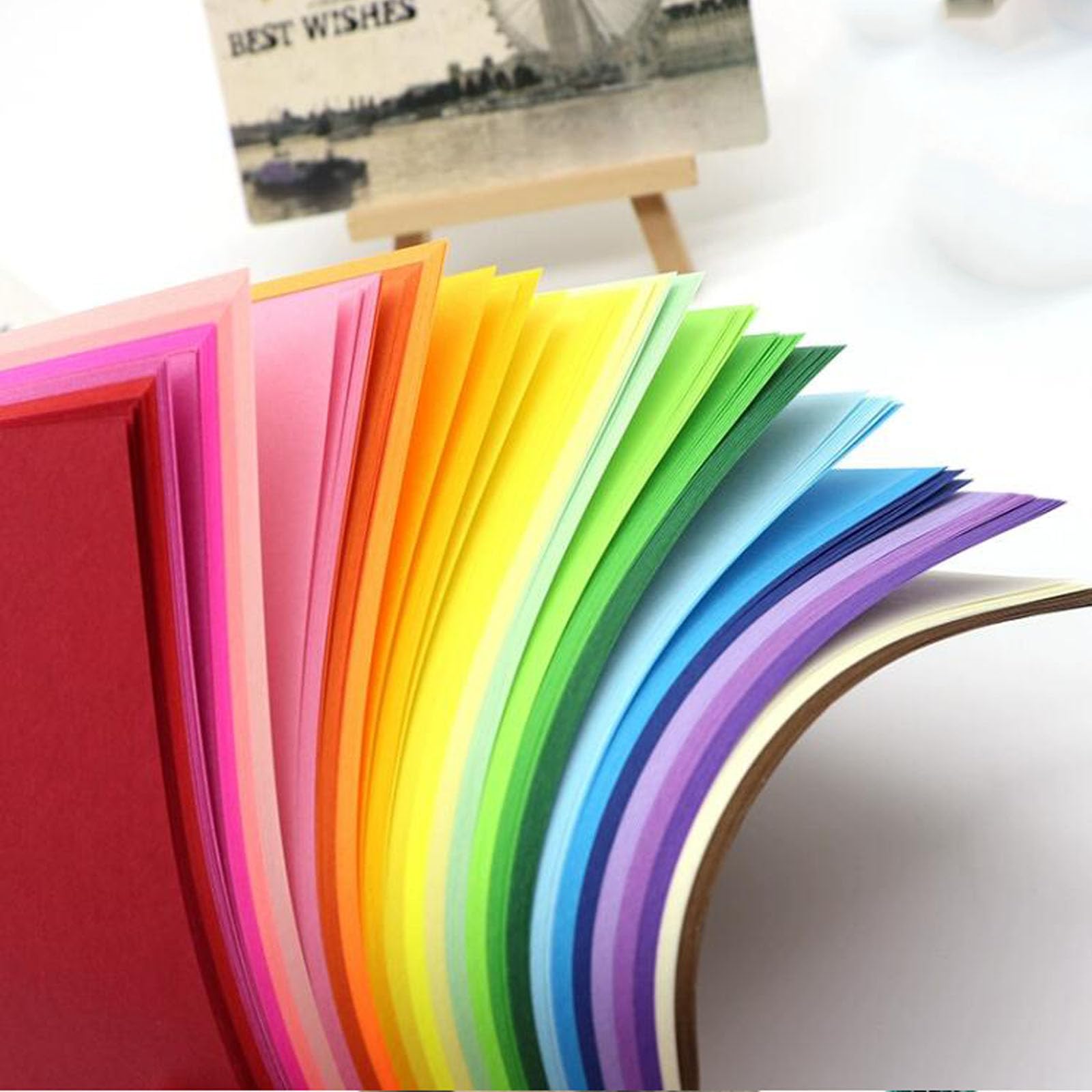 Carta Per Origami 200 Fogli - 20x20cm E 15x15cm, 20 Colori, Per Lavoretti E Creatività - Foto 5