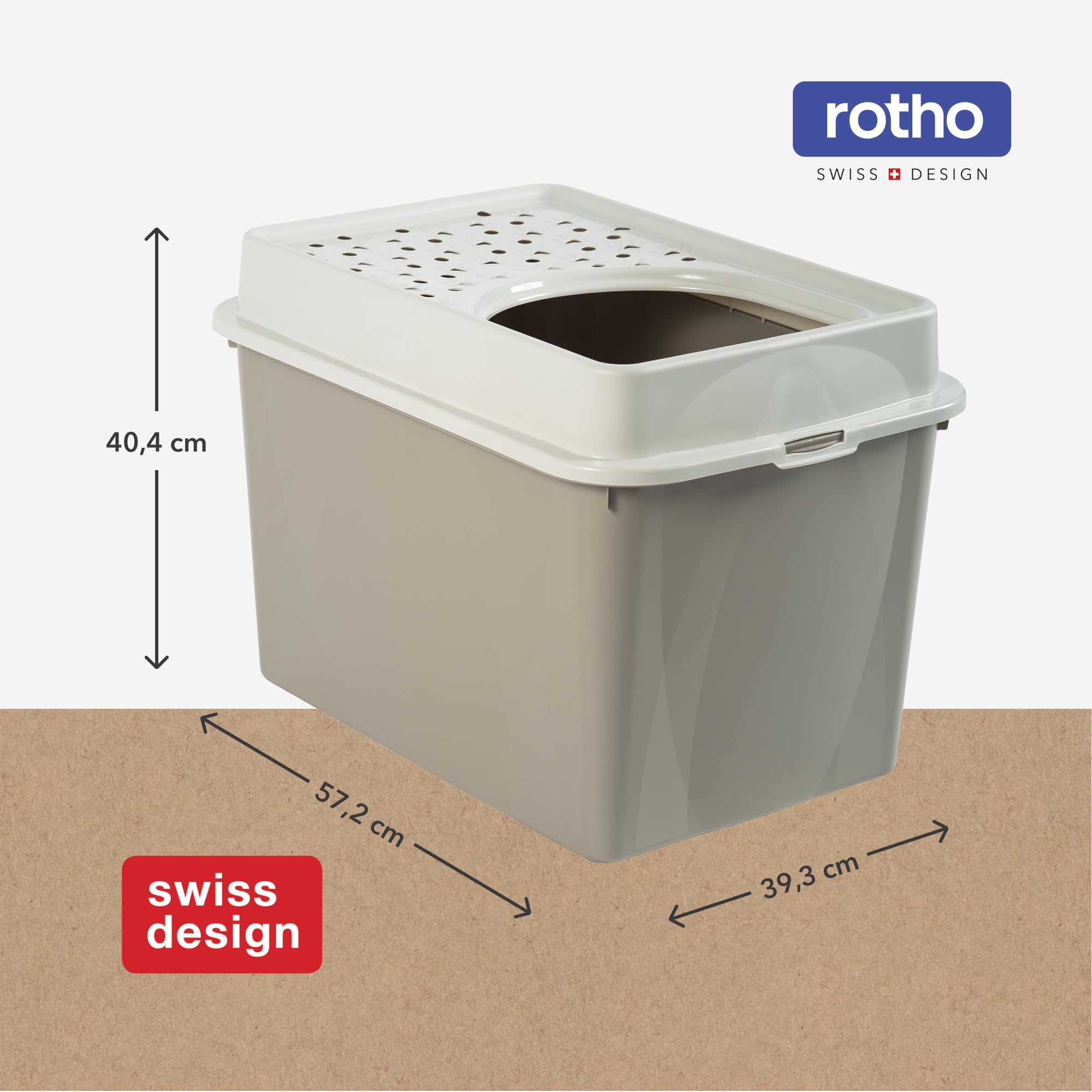 Arenero para Gatos Rotho My Pet Berty 57 x 40 x 33 cm
