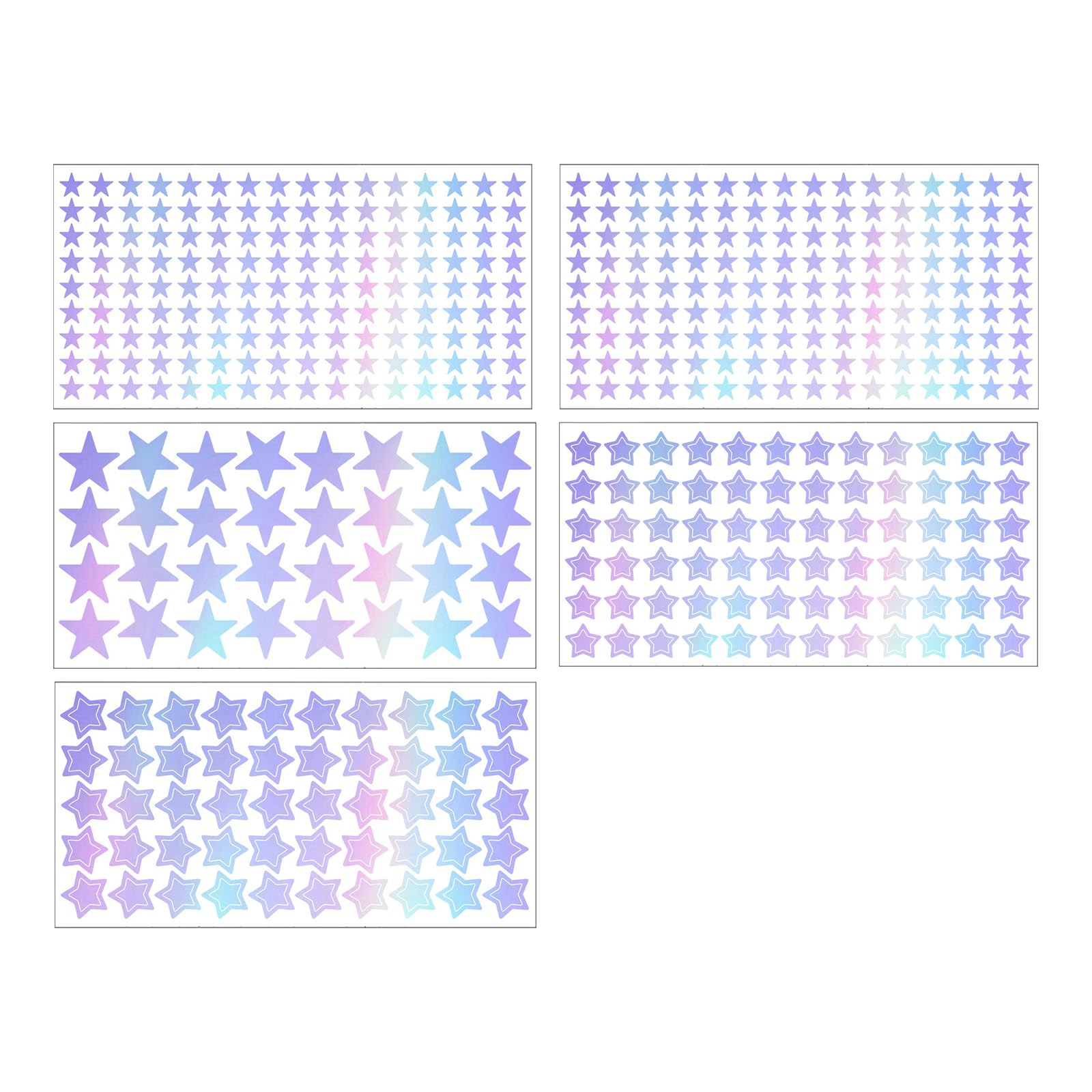 Pegatinas Estrellas Fluorescentes 442 Piezas para Techo Decoración Cielo Estrellado Autoadhesiva para Dormitorio