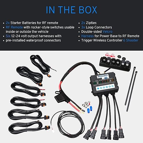 Miniatura 5 de Trigger Sistema de relé 6 interruptores, 6 arnés, RFBluetooth
