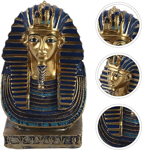 Miniatura 6 de FOMIYES Figura del Antiguo Egipto Jojolion Estatua de Faraón Egipcio Resina Rey Egipcio Tutankamón Figura de escultura del Antiguo Egipto Figura de