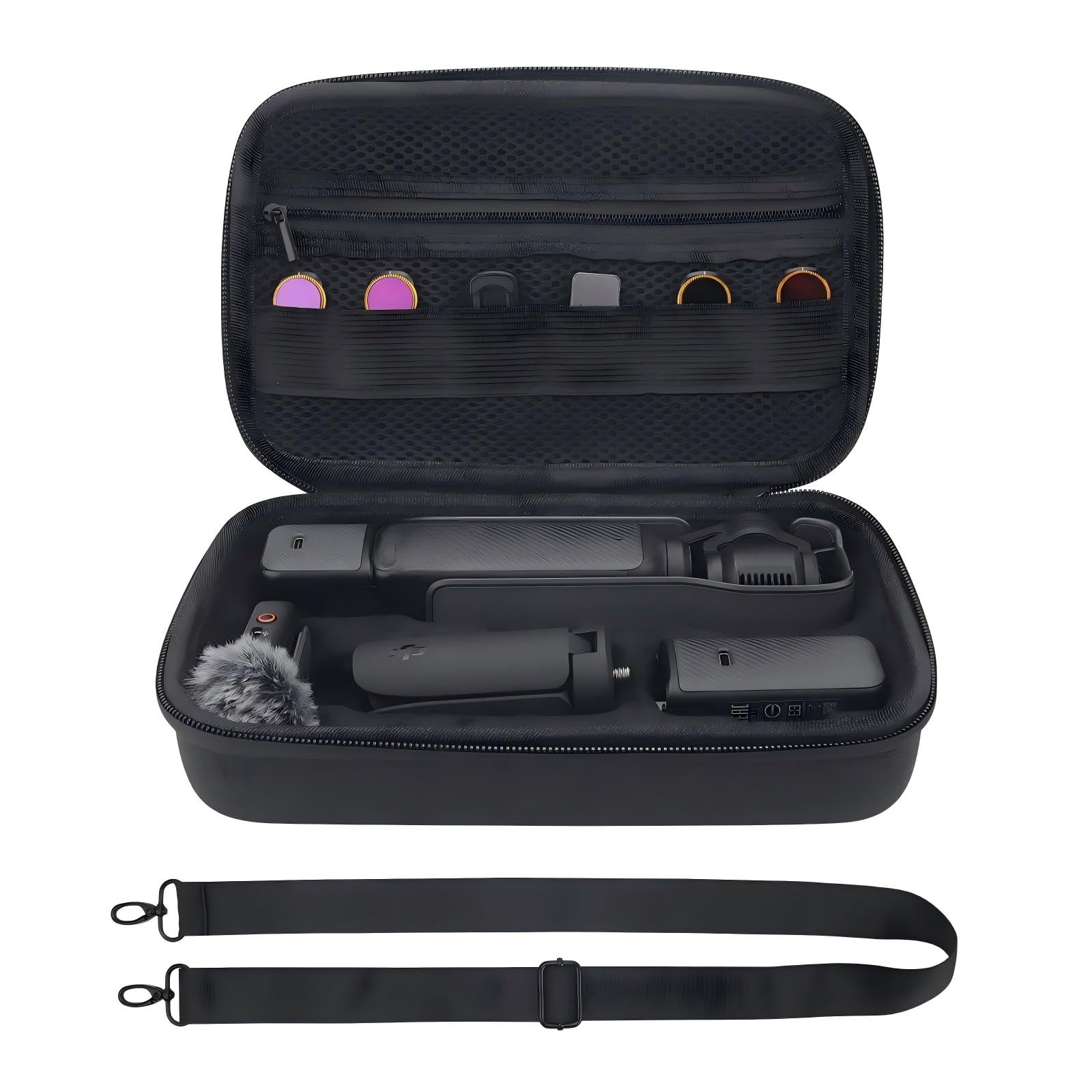 Osmo Pocket 3 Case, Portable Storage Protective Bag Carrying Case, Hard Carrying Case Waterproof Anti-Scratch, for DJI Osmo Pocket 3 Creator Combo Accessories with shoulder straps (Creator Combo Bag)