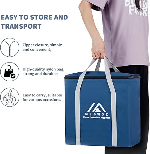 Miniatura 5 de Megwoz Juego gigante de torre de caída, 60 bloques apilables para interiores y exteriores, altura de construcción de 2.4 pies a 5 pies, incluye