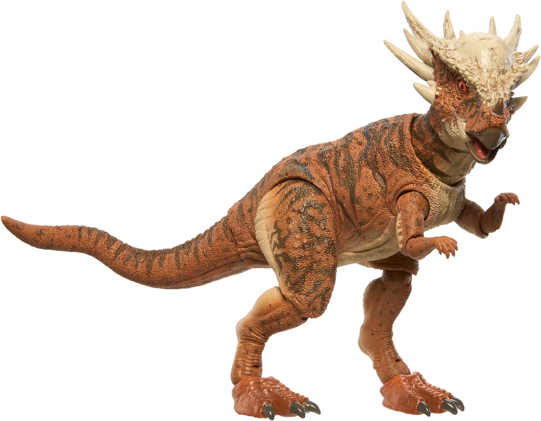 Mattel Jurassic World Hammond Collection Stygimoloch, Children's Figure, Dinosaur Toy, Articulated, Large, Total Length: Approx. 7.8 inches (19.8 cm), Ages 8 and Up, Brown JDJ10