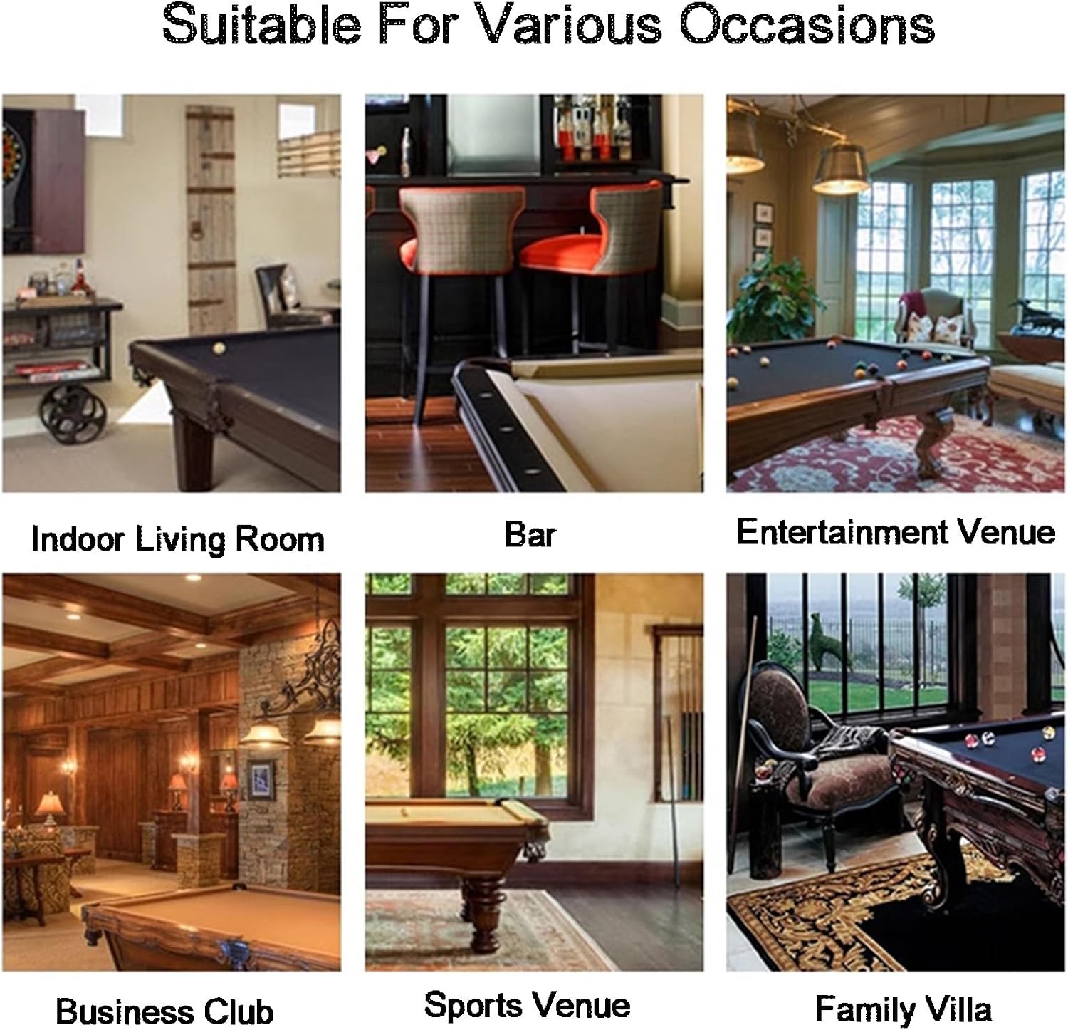 Pool Cue Rack,Wall Mount Sticks Holder,Holds 6 Cues And Full Set Of Balls, Table Accessories Organizer for Billiard Room Or Club(Color1)