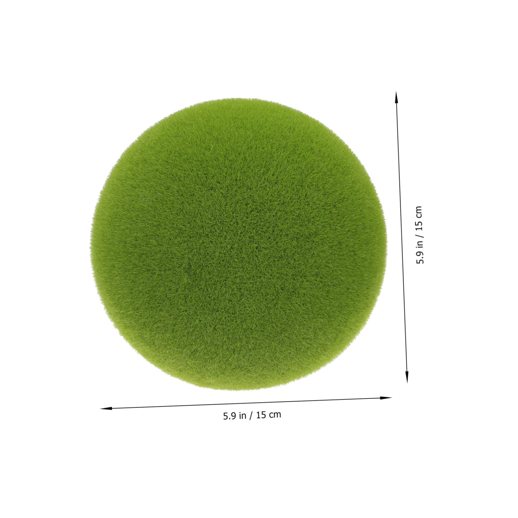 ABOOFAN 3St Simulierter Moosball Kunstmooskugeln als Vasenfüller Blumenmoos kunstpflanze kunstplflanze Ornament DIY blumenkunst versorgung Einkaufszentrum Layout Mooskugel Hochzeit