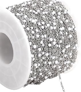Wynrzyj Cadena de perlas de acero inoxidable de 2 m