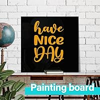 Vista 6 de Geetery 3 piezas de hojas acrílicas negras, panel rectangular fundido opaco con papel protector, fácil de cortar, panel de plástico, tablero