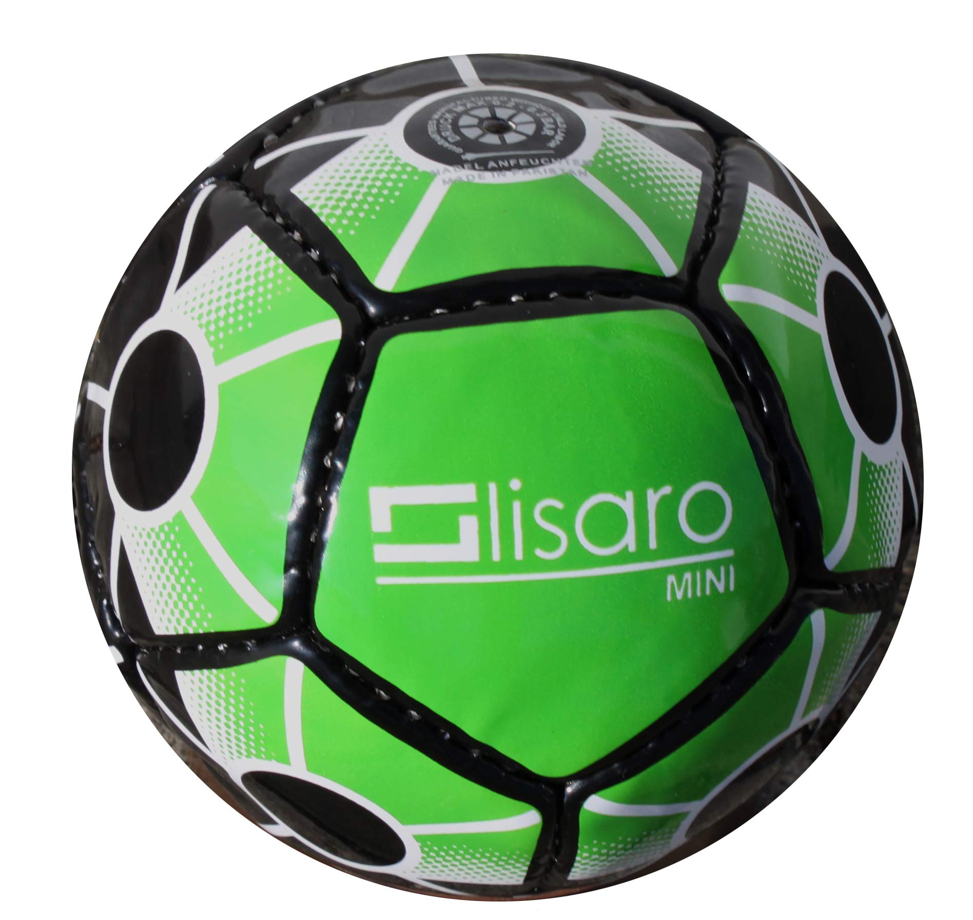 Lisaro Mini-Ball, Fan_Ball, Minifußball, Werbeball versch. Designs/Mini-Ball/Ballpaket 20 Minifussbälle 12 Teilig und Umfang Ca.36cm, Mini Ball neon Footballs - Minifußball-mini Football