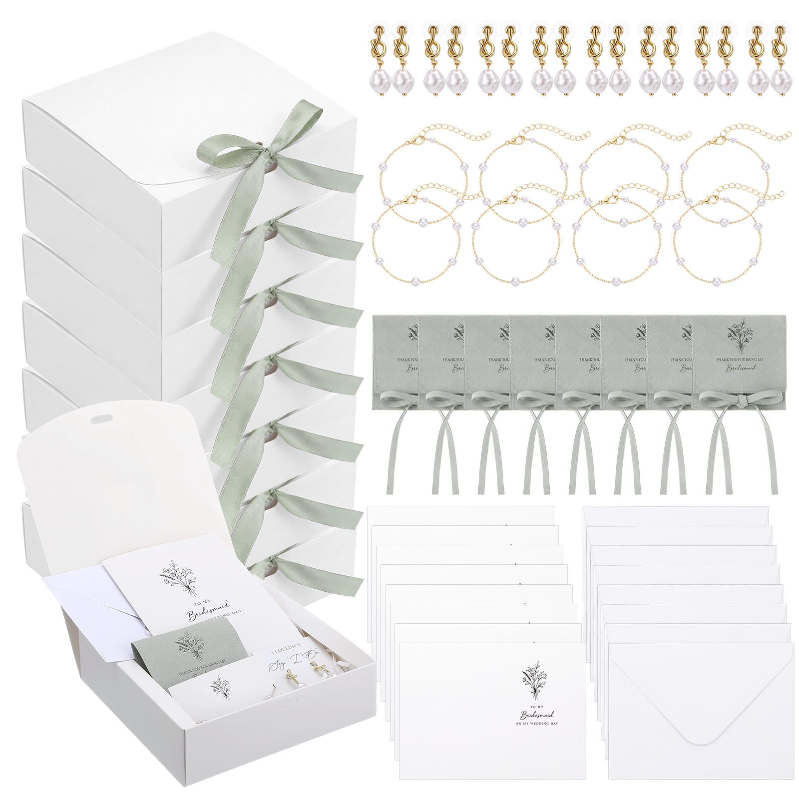 8 Sets Bridesmaid Proposal Gifts Wedding Bridal Gift