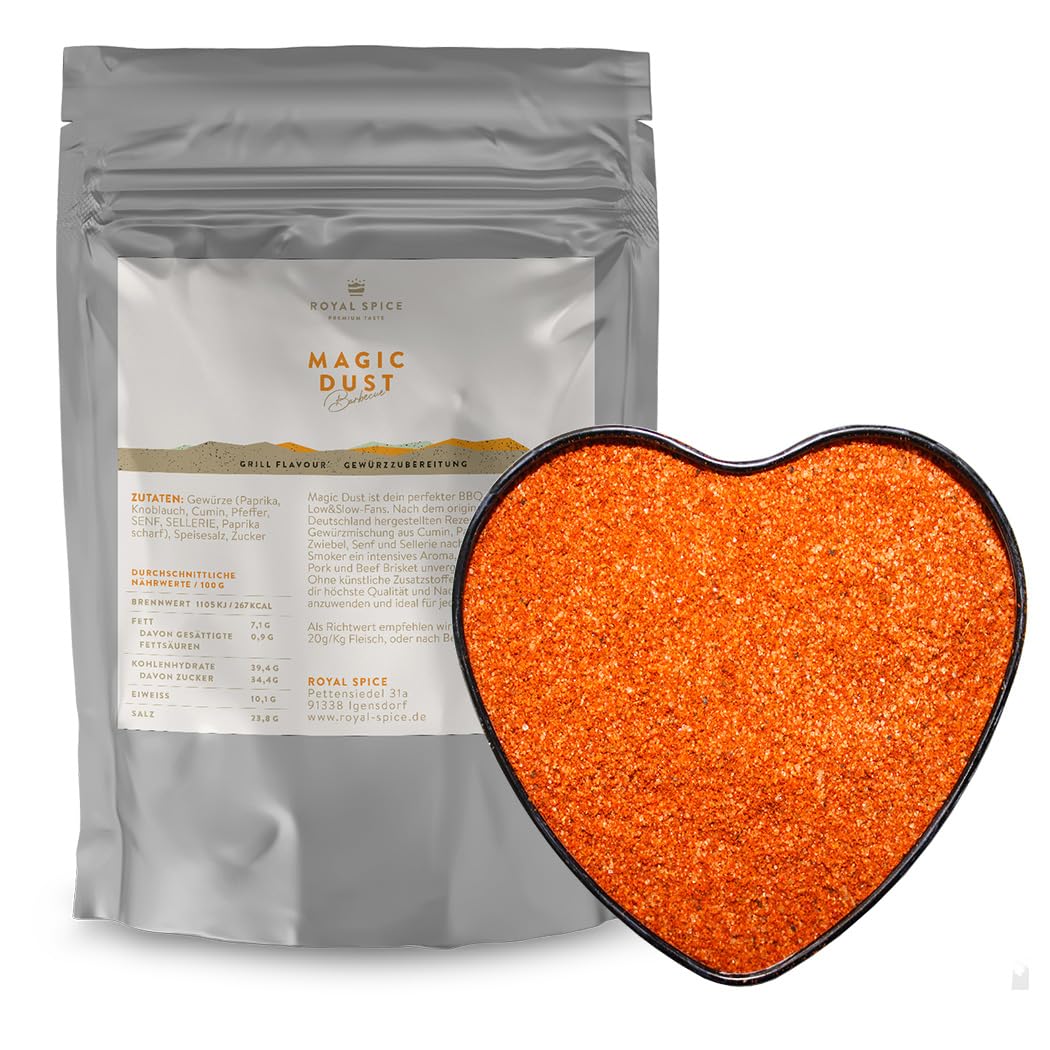 Royal Spice Magic Dust BBQ Rub Gewürzmischung - Erster In Deutschland Hergestellter Magic Dust Rub Nach Dem Originalrezept Von Mike Mills - Verschiedene Größen erhältlich (3 kg)