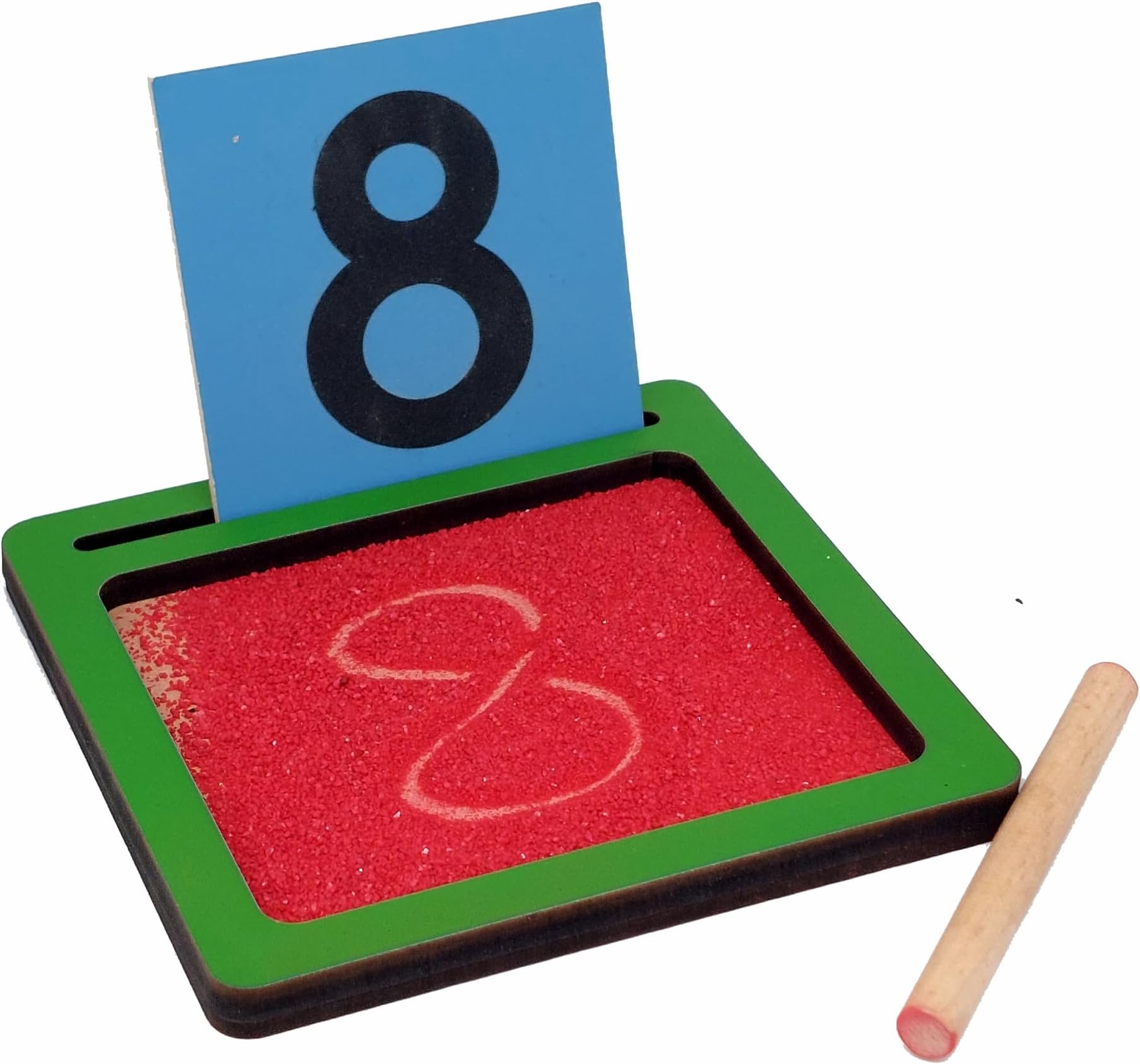 Tantrums Coloured Sandpaper Numbers with Tray | Montessori Early Learning Educational Toy for Kids | Tactile Number Tracing Puzzle for Fine Motor Skills, Pre-Writing Practice & Concentration Development
