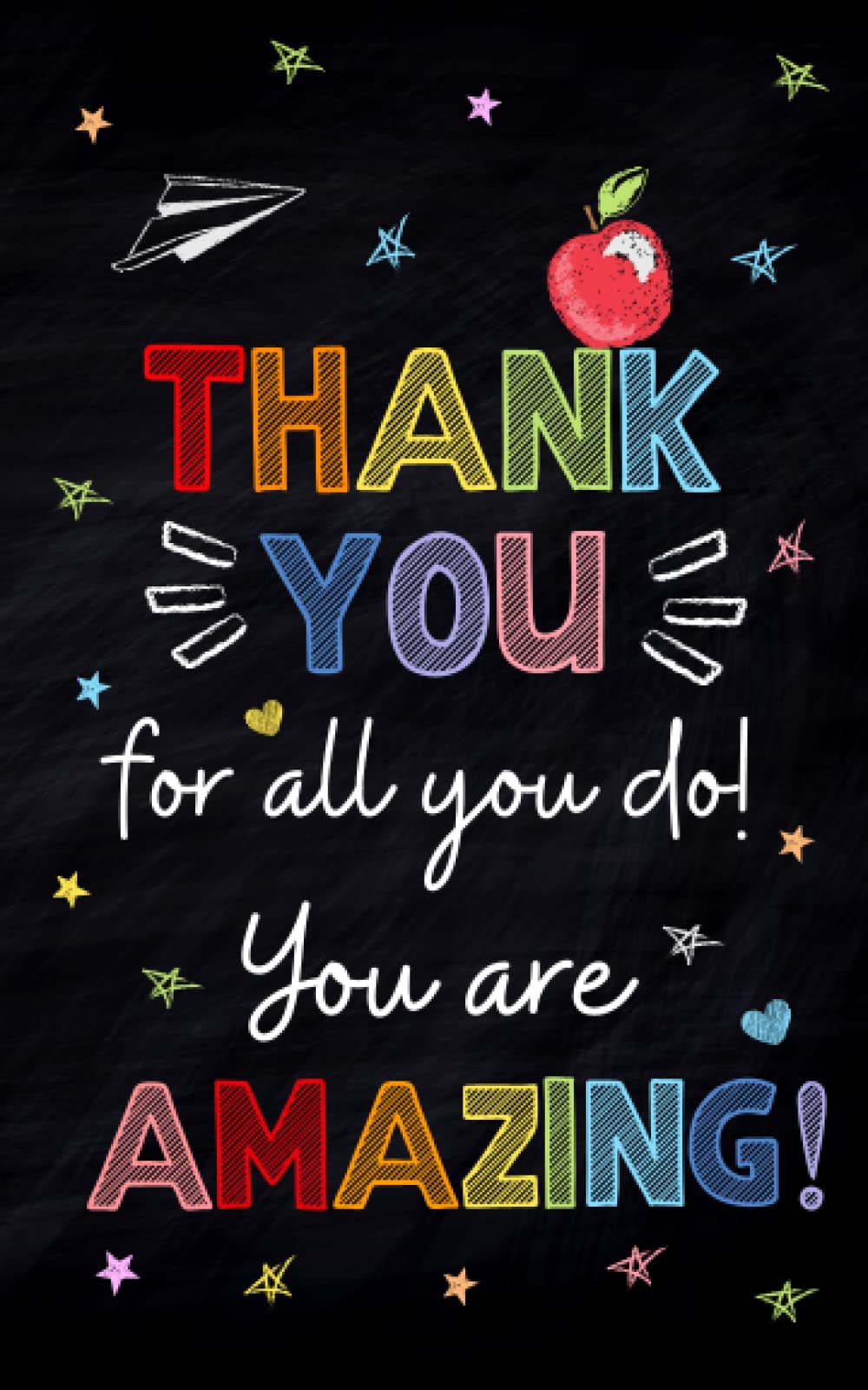 Thank you for all you do: Teacher appreciation prompted fill-in-the-blank gift journal