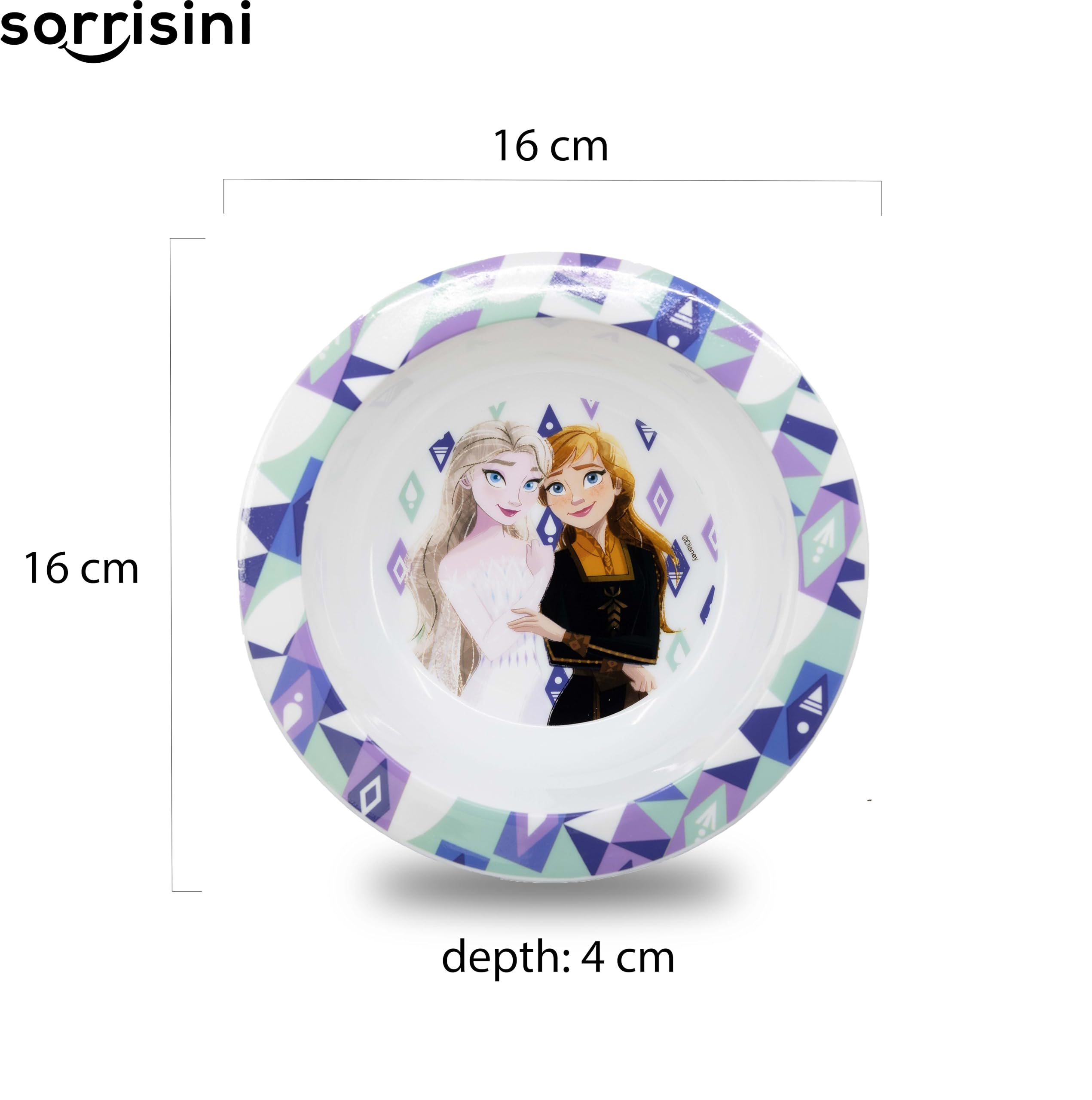 Vajilla Infantil De Frozen – Plato, Cuenco, Cubiertos Y Taza Reutilizables, Sin BPA Y Aptos Para Microondas