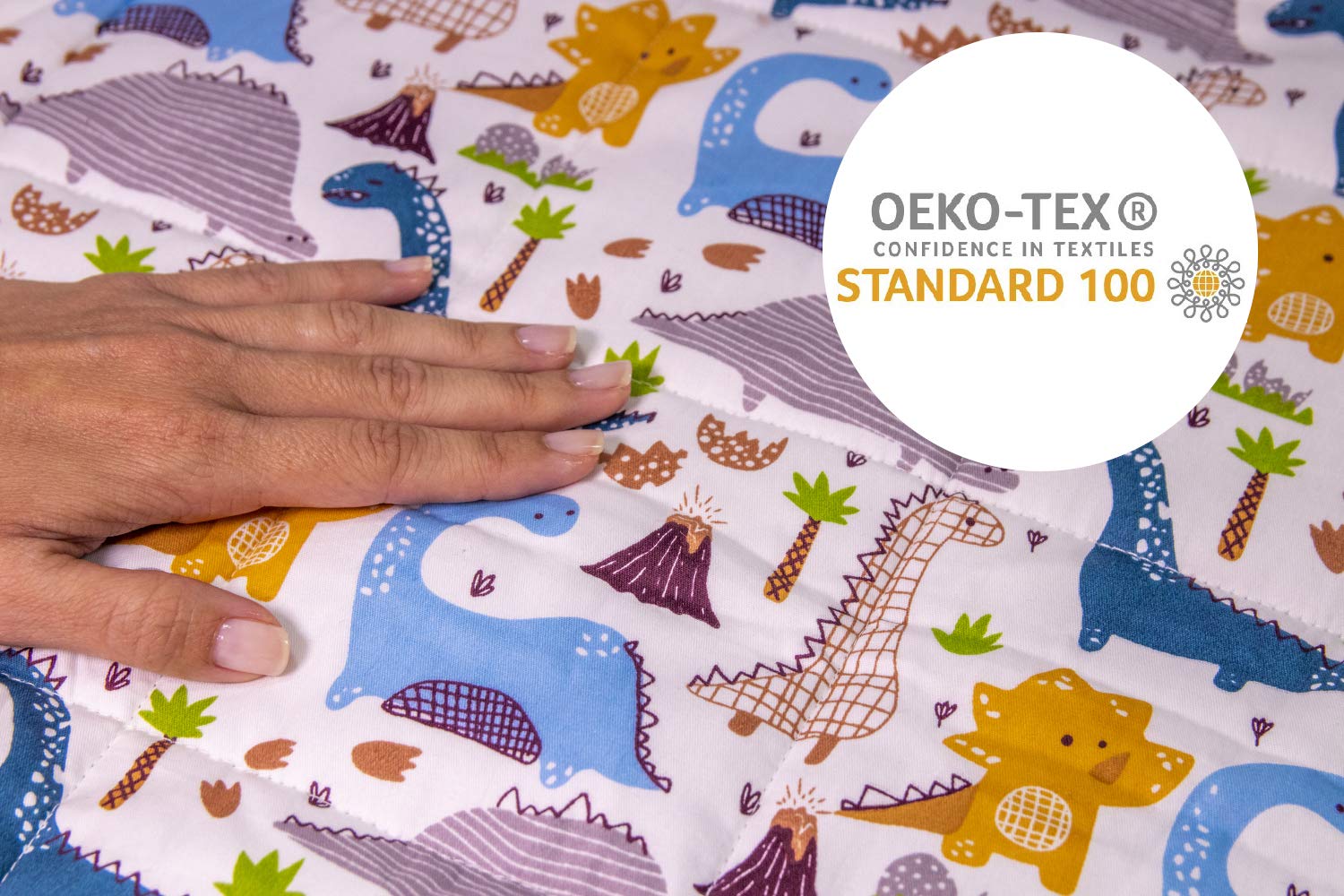 Manta Lastrada para Niños | 3kg | 100x135cm | Oeko-Tex 100 Standard | Terapéutica | Noches Tranquilas para Padres | No para Menores de 3 Años