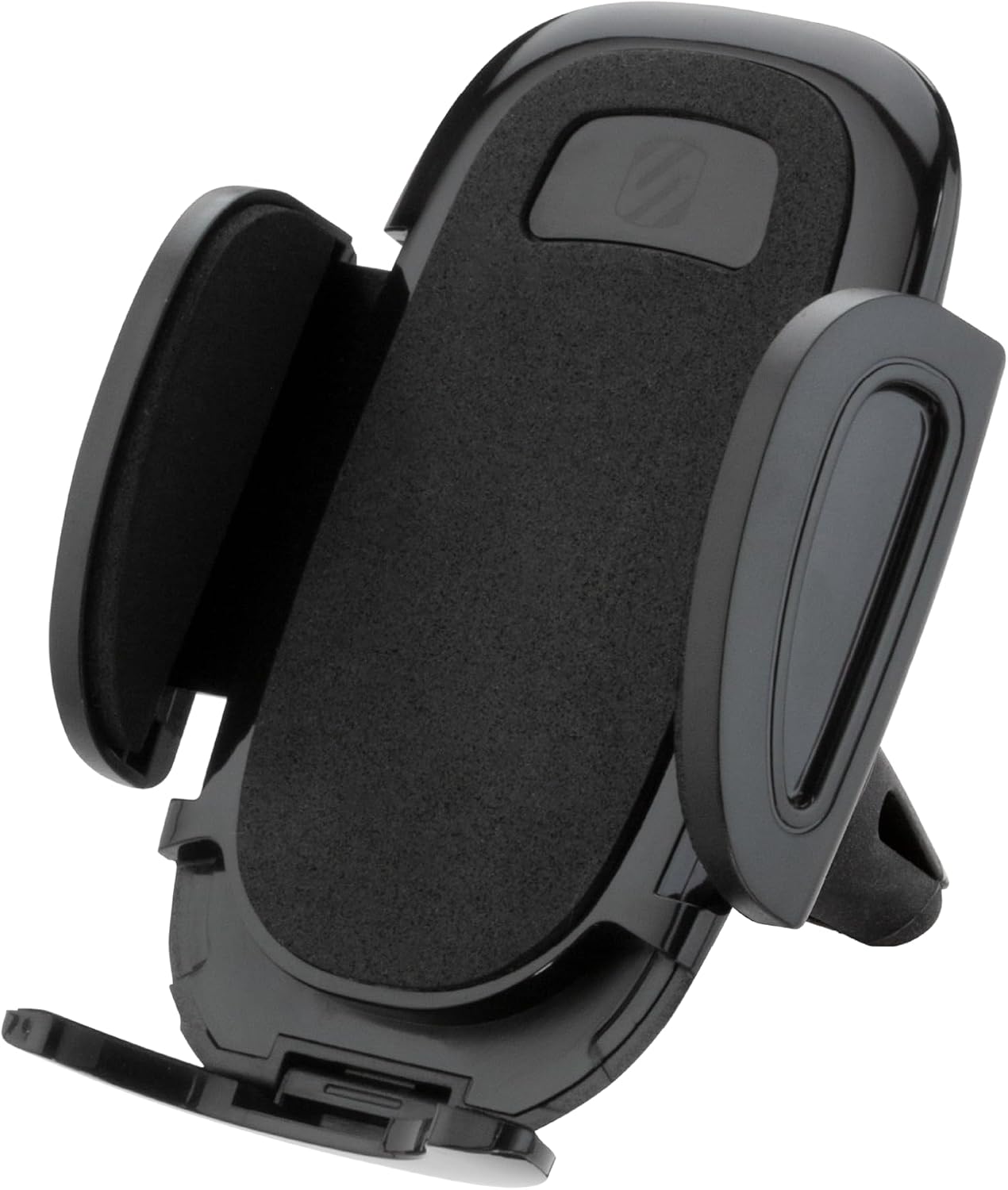 Scosche Universal 12V Car Phone Mount with USB Charger, Phone Holder with Cigarette Lighter Adapter for 12V Socket Plug-In, Flexible Gooseneck, Adjustable Cradle for iPhone & Android Cell Phones