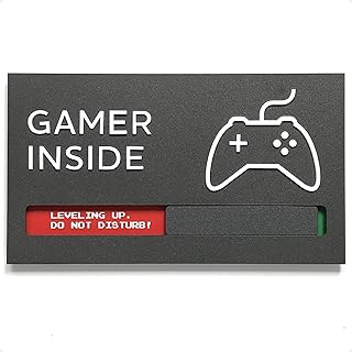 Kubik Letters Game Room Sign - Do Not Disturb Sign Gamer Edition - Gamer Sign - Gaming Door Sign - Gaming Room Decor - Gaming Accessories for Room - Gifts for Gamers - Gaming Stuff