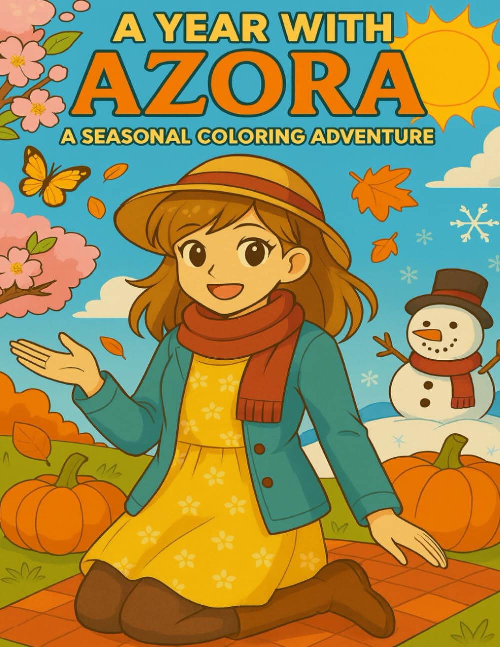 A Year with Azora: A Seasonal Coloring Adventure