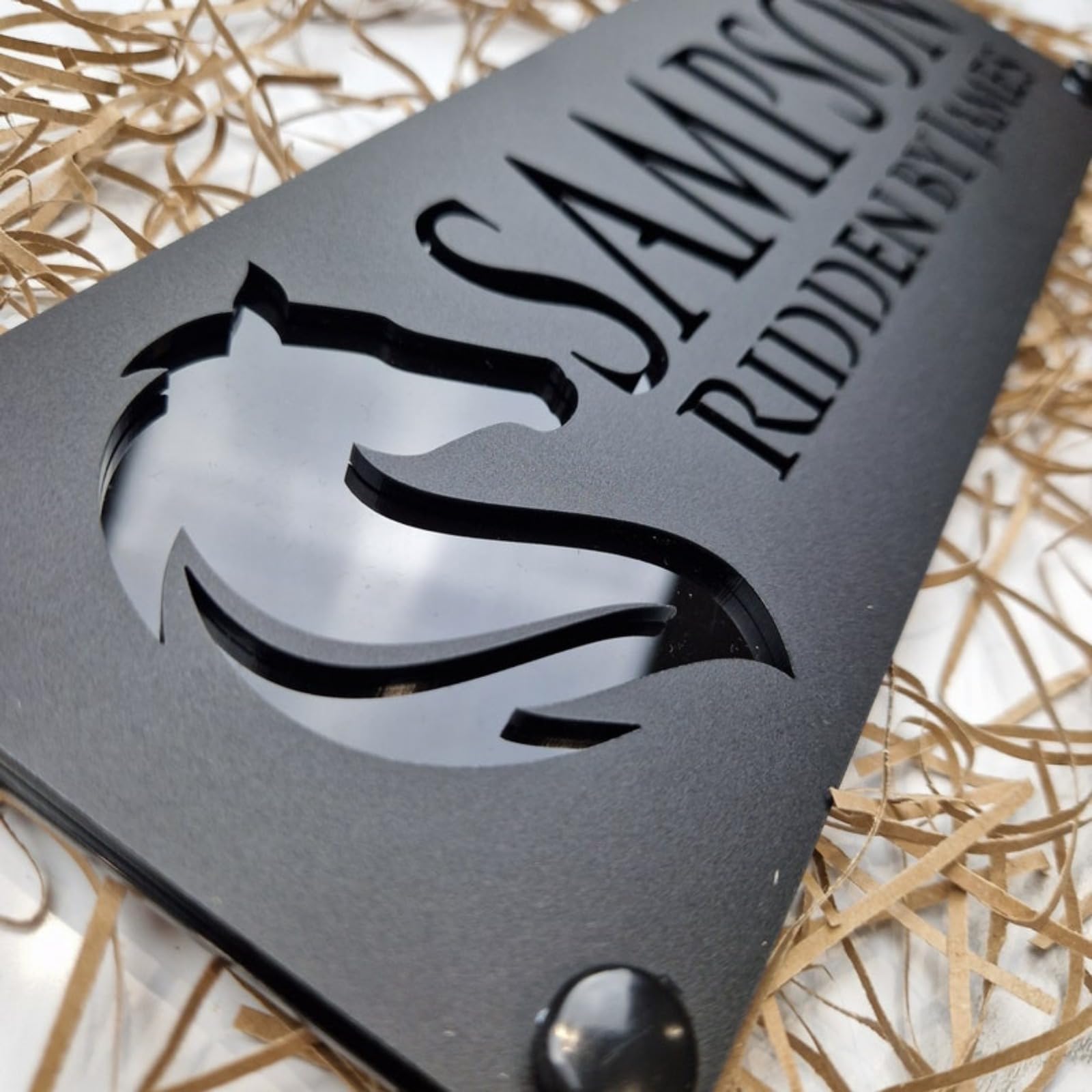 Plaque Prénom Personnalisée Pour écurie Cheval - Sur Mesure, Neuve, Fabrication UK