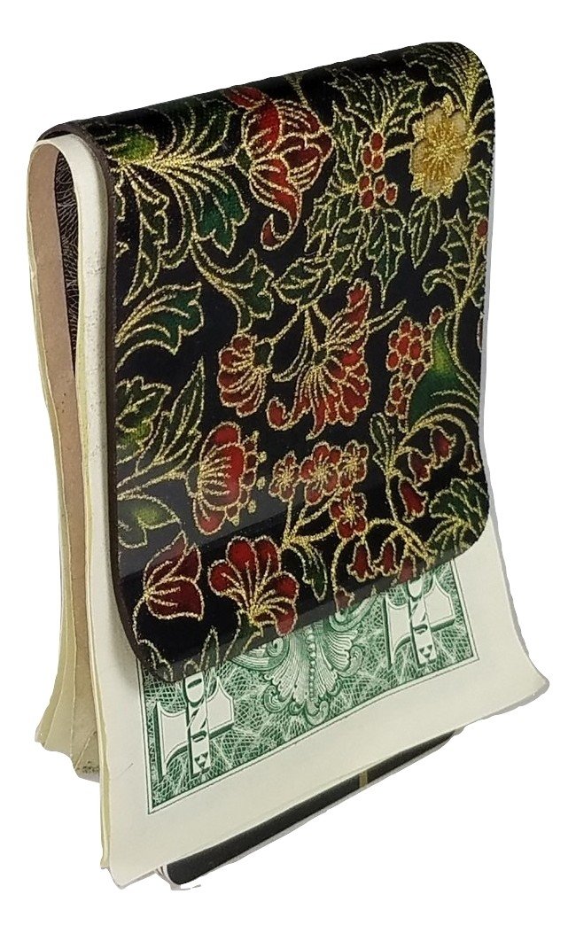 Holiday Flourish Money Clip, Real Carbon Fiber, unique gift