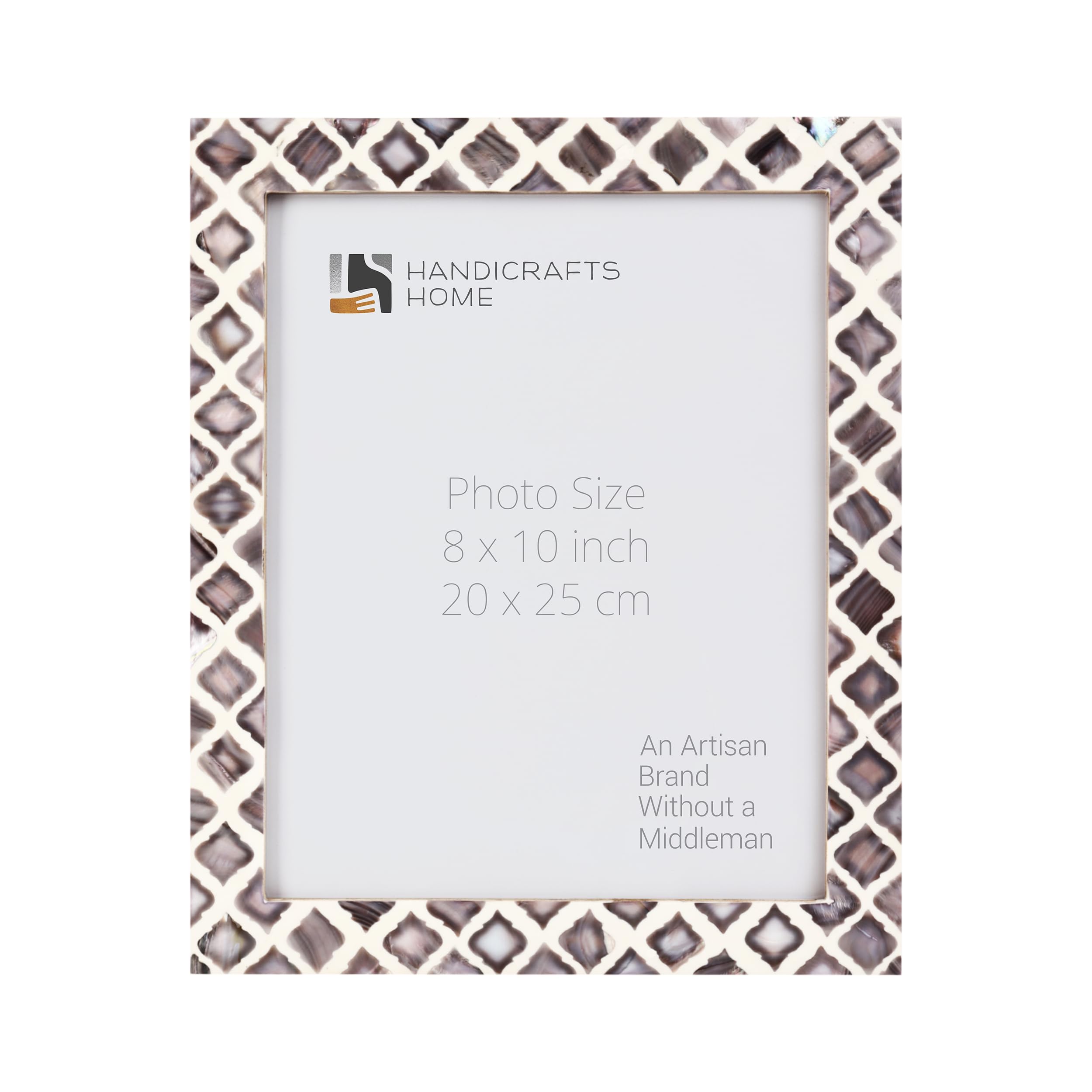 Handicrafts Home 8x10 Picture Frames - Vintage Style Wall Hanging & Desk Décor, Farmhouse Photo Frames Ideal for Living Room Office & Home Décor, Small Picture Frame for Diploma & Wall Decor, Fire