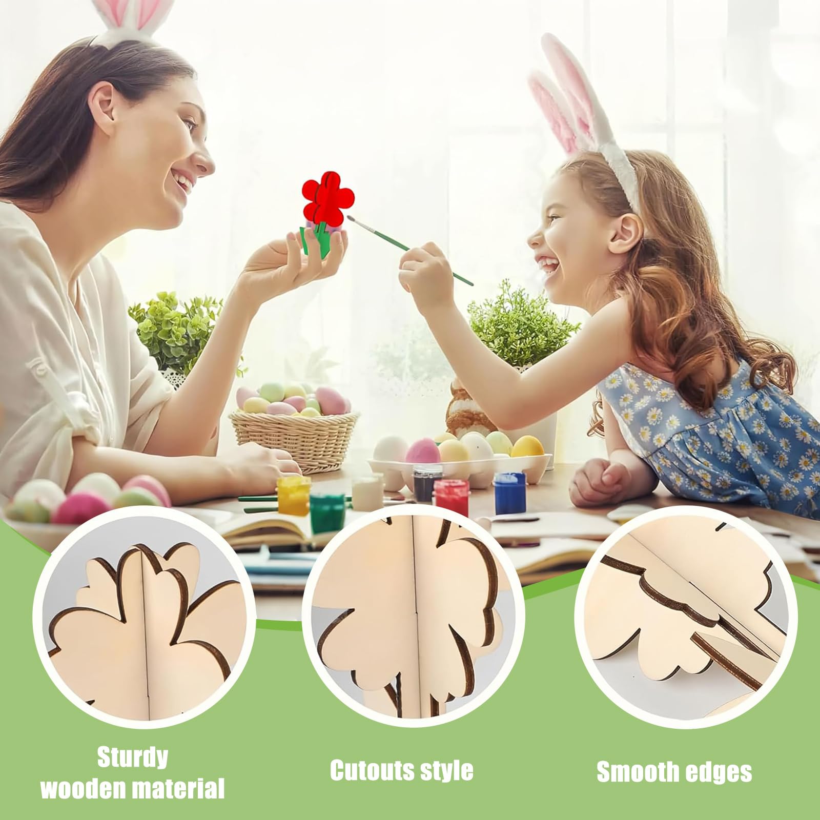 DIY Holzblumen Zum Bemalen – Bastelset Für Kindergeburtstag & Kreativität