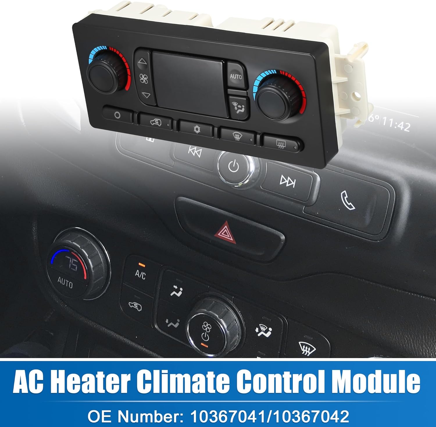 X AUTOHAUX HVAC A/C Heater Climate Control Panel for Chevrolet Silverado 1500 3500 2005-2007
