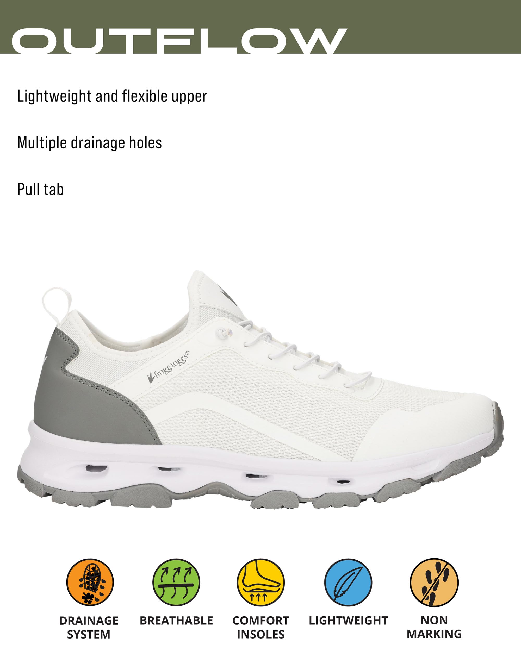 FROGG TOGGS Outflow Drain Shoe Water para hombre