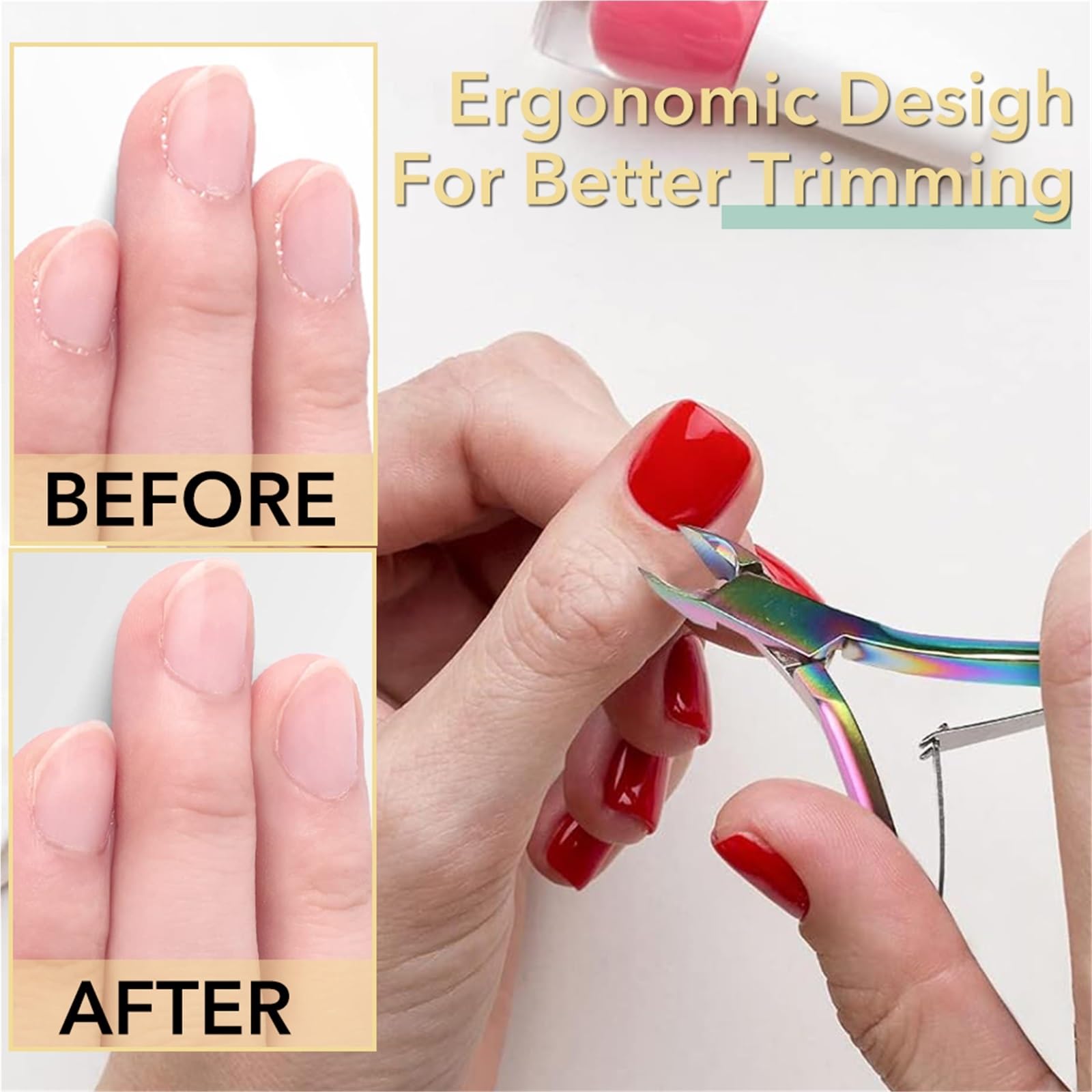 Alicate Para CutíCulas 1/2/4 Uds cortaúñas de acero inoxidable for cutículas cortador uñas arte manicura pedicura cuidado alicate herramientas belleza for