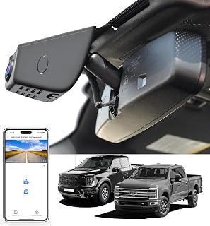 Mangoal 4K F150 Dash Cam Custom Fit Ford F150 2018-2025 Super Duty 2020-2026 - UHD 2160P, WiFi App, 128GB Card, OEM Style