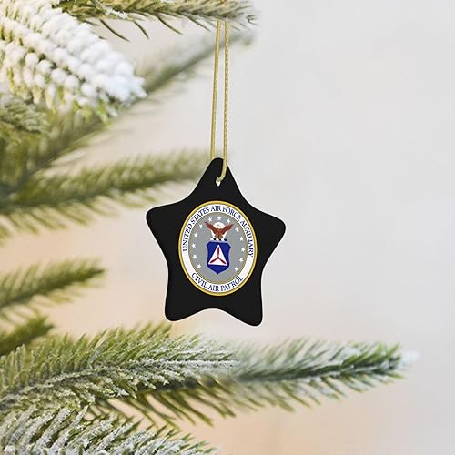 Miniatura 5 de Patrulla Aérea Civil Adornos Colgantes de Cerámica Adornos Colgantes de Árbol de Navidad Decoración de Cerámica Adorno de Cerámica para Navidad